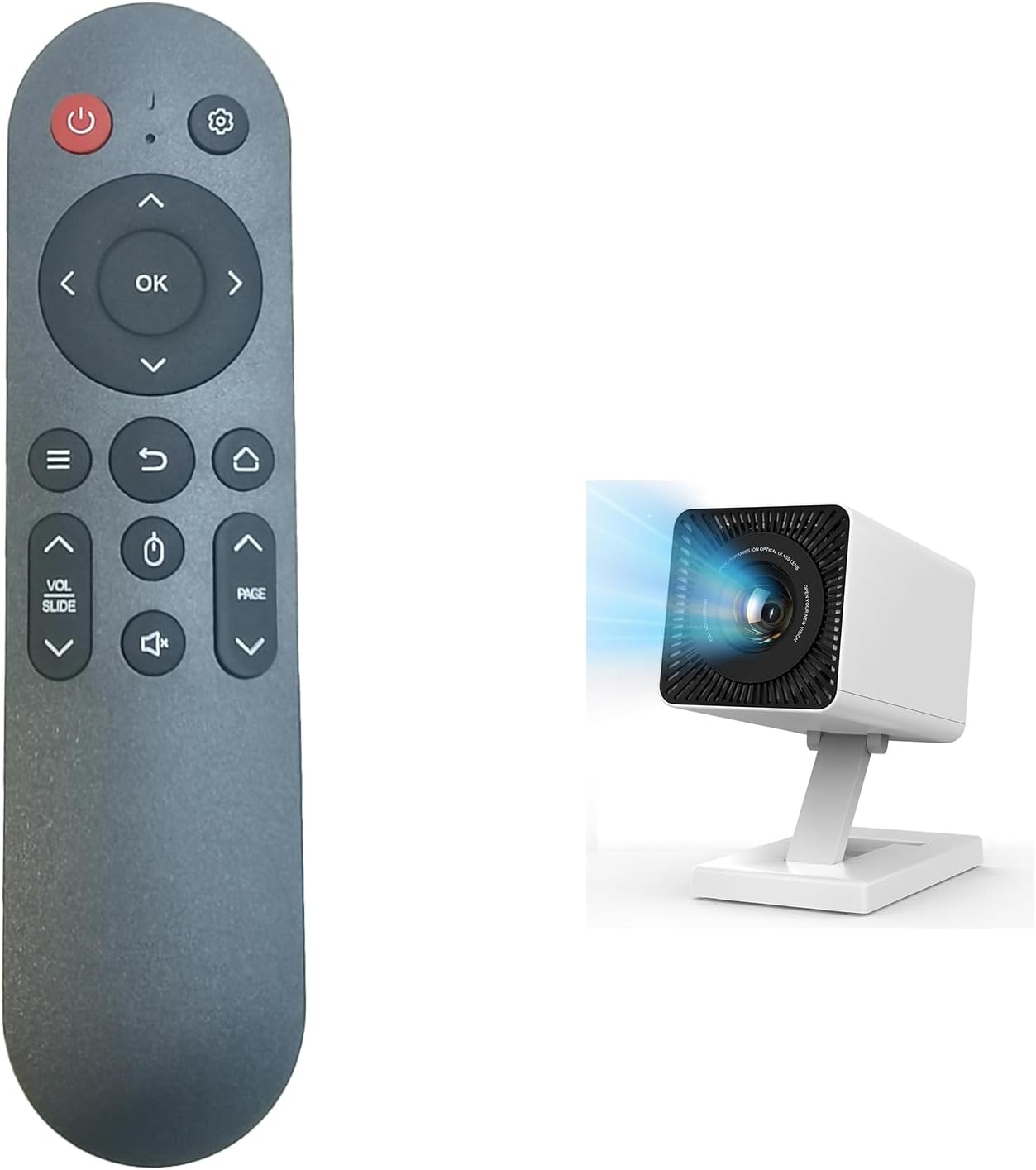 RUOYINKE P3 Remote Control Compatible for Maypug Mini Projectors