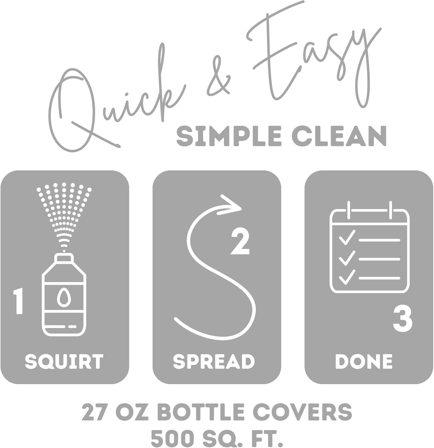 Quick Shine Hardwood Floor Cleaner - 27oz 2-Pack | Streak-Free, No Rinse Formula | Effective Dirt & Scuff Removal