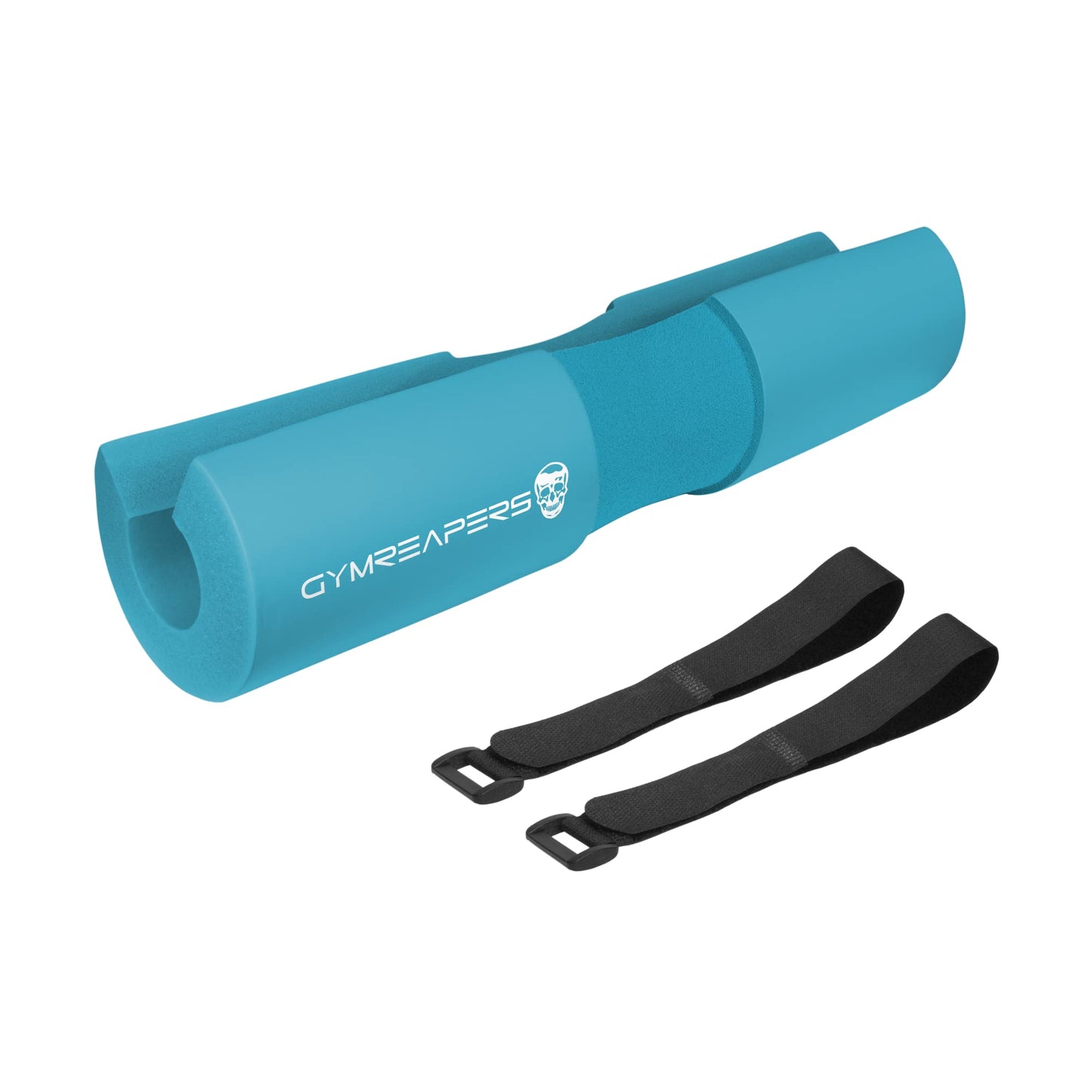 Gymreapers Barbell Squat Pad - Protective Bridge Pad for Hip Thrust, Squats, Lunges - Hip Support, Neck Protection for Bar (Cyan)