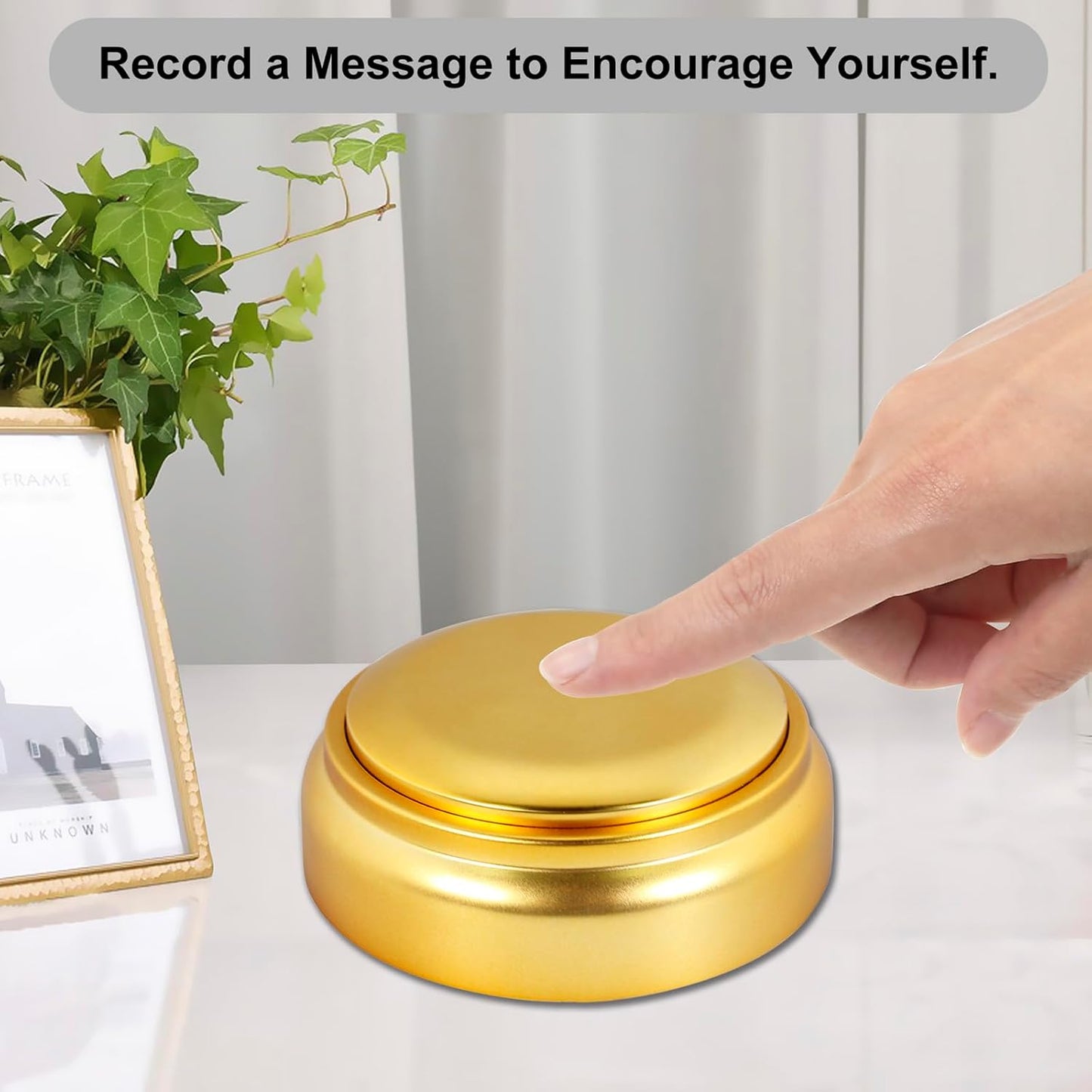 Wariolle 30 Gold Voice Custom Recordable Buttons Second Voice Dog Talking Buttons Recordable and Playback Message