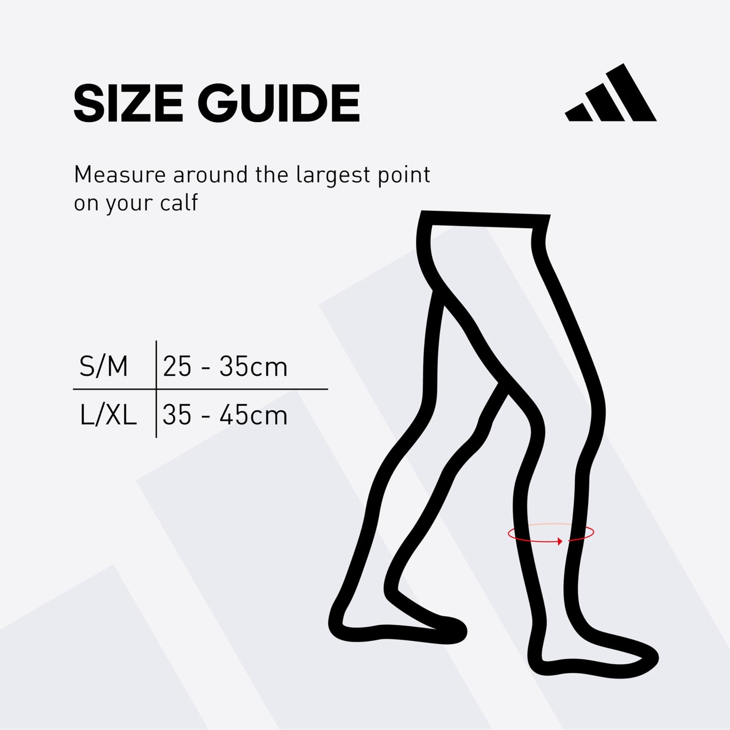 adidas Calf Compression Sleeves for Women and Men - Pair of Calf Sleeves for Running, Training, and Stronger Workouts - Breathable and Lightweight - Durable Calf Compression Support - White, S/M