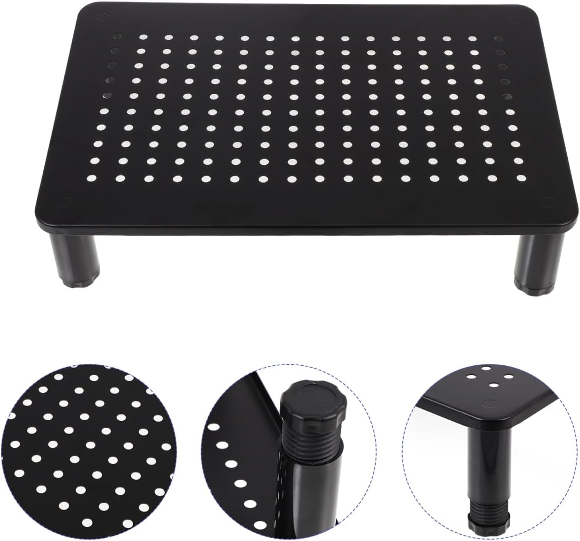 Settings ARTIBETTER Adjustable Computer Monitor Stand Riser with Level Height Up to Load Sturdy Desktop Organizer