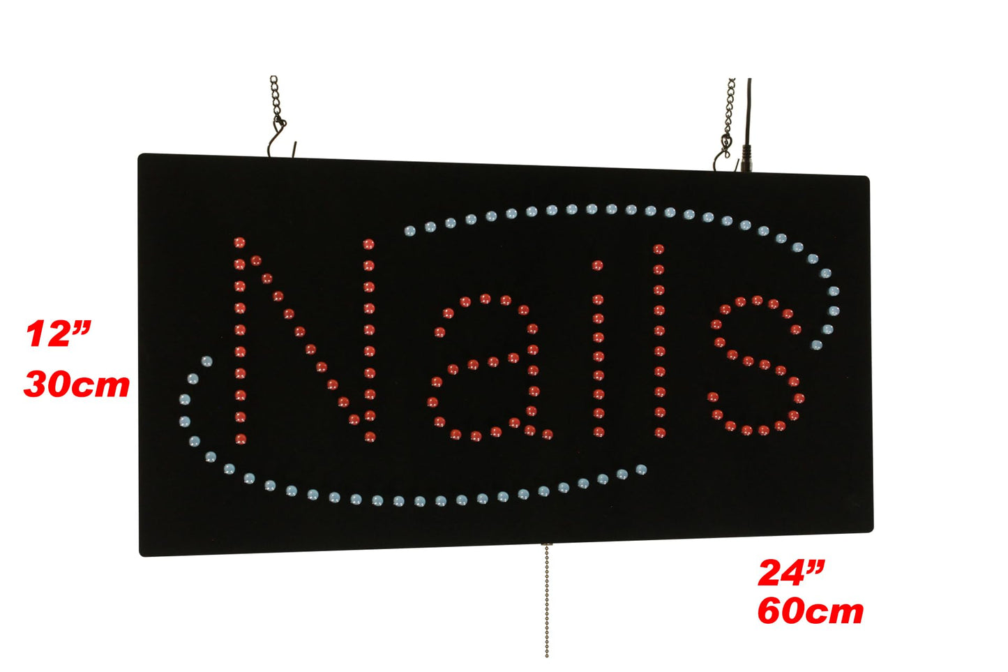 Nails Sign, 24"x12", 60x30cm, TOPKING, LED, Neon, Florescent, Signage, Signboard, Display, Billboard, Screen, Grand Opening, Gift