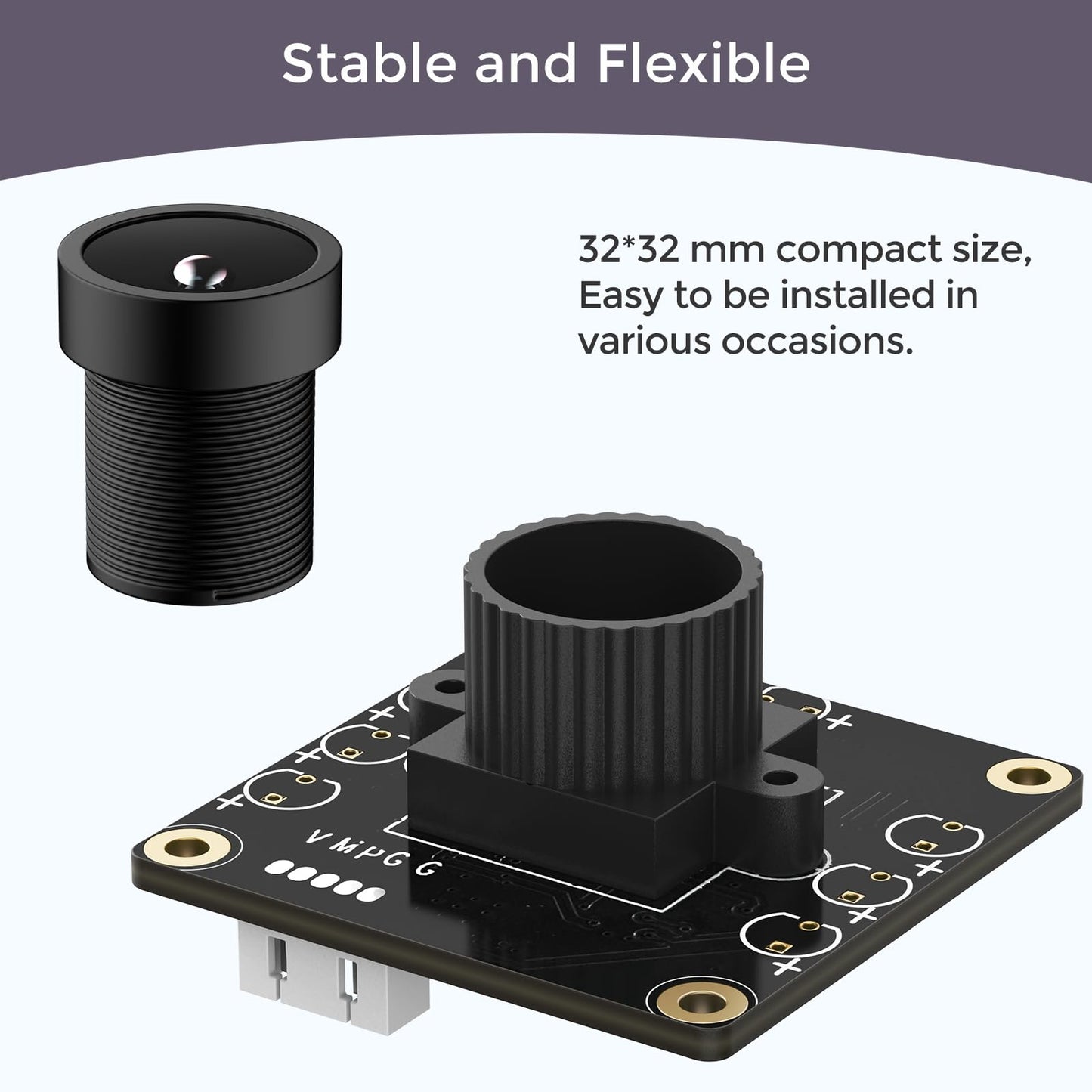 InnoMaker 720P USB 2.0 UVC Camera with 120° DFOV for Raspberry Pi, Jetson Nano, Embedded Hardware - Support Windows, Linux, Mac OS, Android