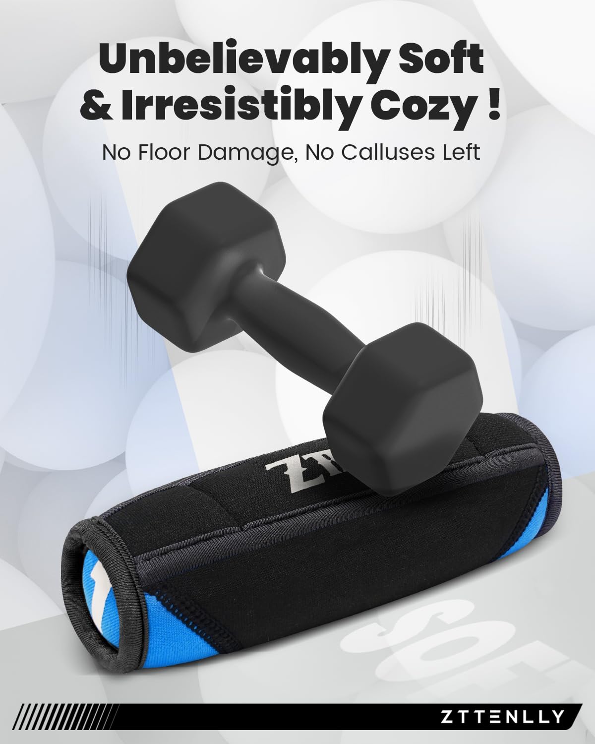 ZTTENLLY Hand Weights Sets for Walking - Comfort Fit - 1lb, 2lbs, and 3lbs Soft Walking Weights sets for Women & Men in Physical Therapy, Jogging, Running, and Aerobics