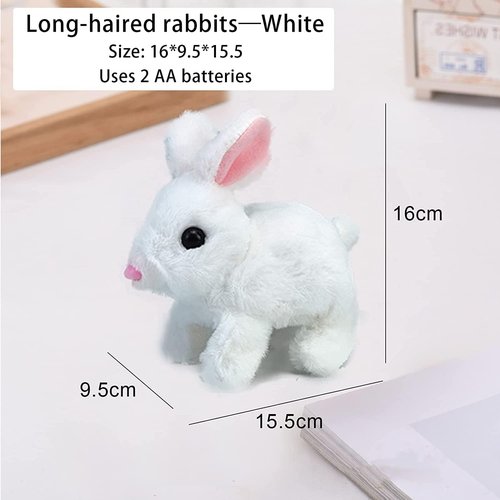 Bunny Realistic Bunny Toy - Interactive Hopping & Talking Easter Bunny for Kids | Educational Fun with Carrot