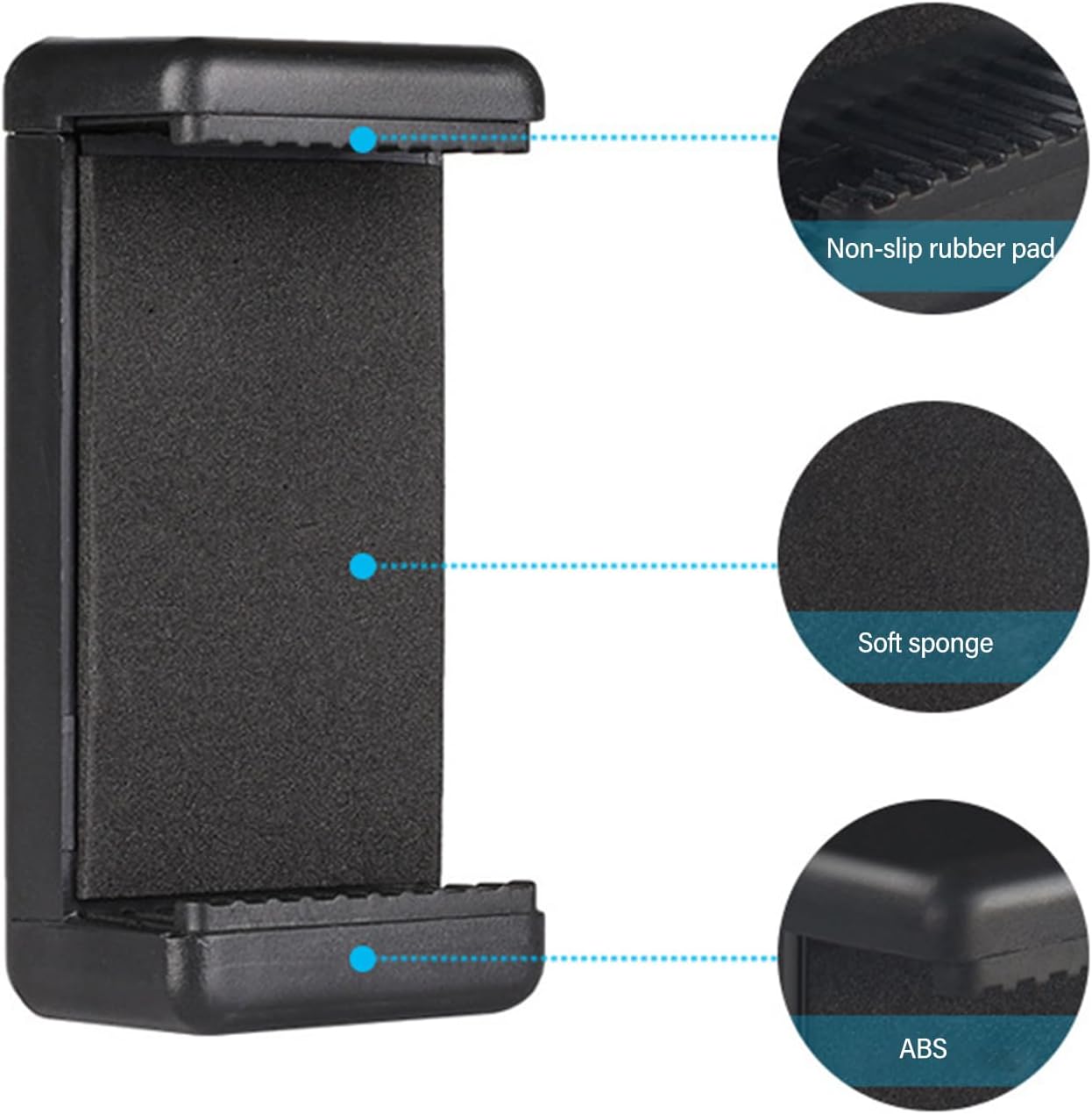 EPIPHQNY Cellphone Tripod Mount Adapter Phone Holder Clip Connectors Head Used for Monopod Selfie Stick Travel Tripod