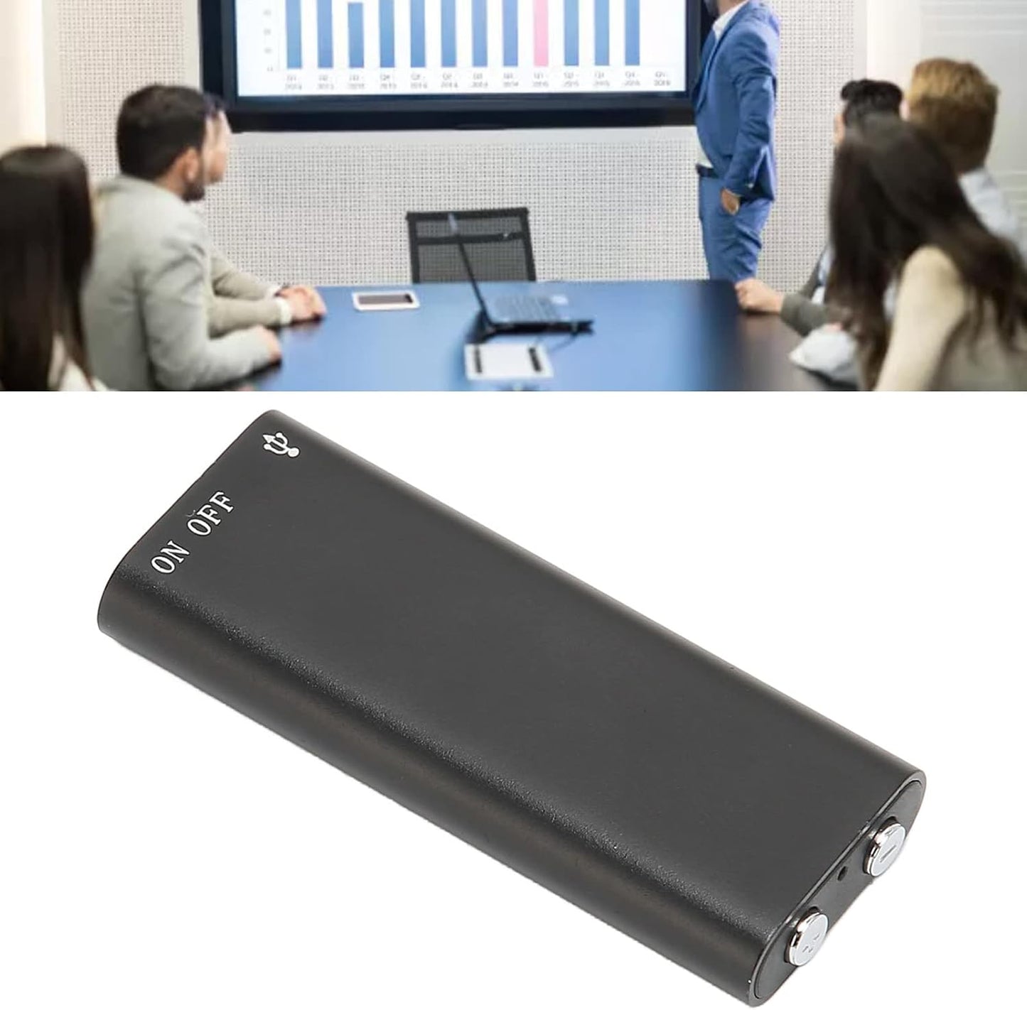 Yoidesu 8 192kbit Adpcm 16GB) Mini Portable Digital Voice Recorder (for Lectures and Conferences) Hour Continuous Voice