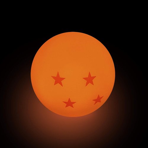 ABYSTYLE Dragon Ball Z 4 Star Mini LED Desk Lamp - Soft Warm Yellow Light | 3.2" Anime Decor Gift