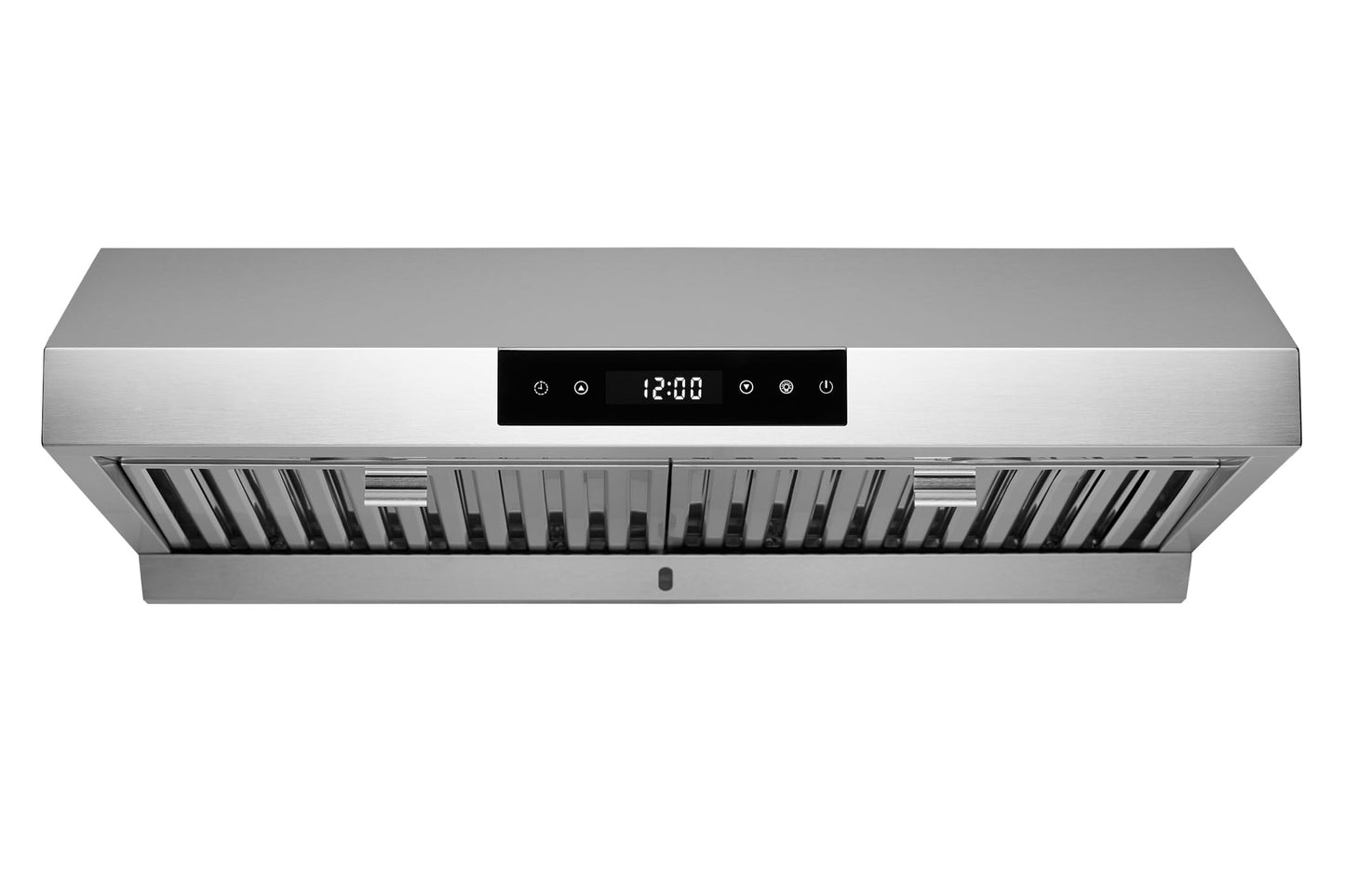 Hauslane Range Hood 30 Inch - Ducted Under Cabinet Range Hood 30" Stainless Steel Kitchen Hood, 6 Speed Vent Hood 30 Inches, Stove Vent Hood for Kitchen, Vent Hoods 30 Inch with LED - Chef Series PS18