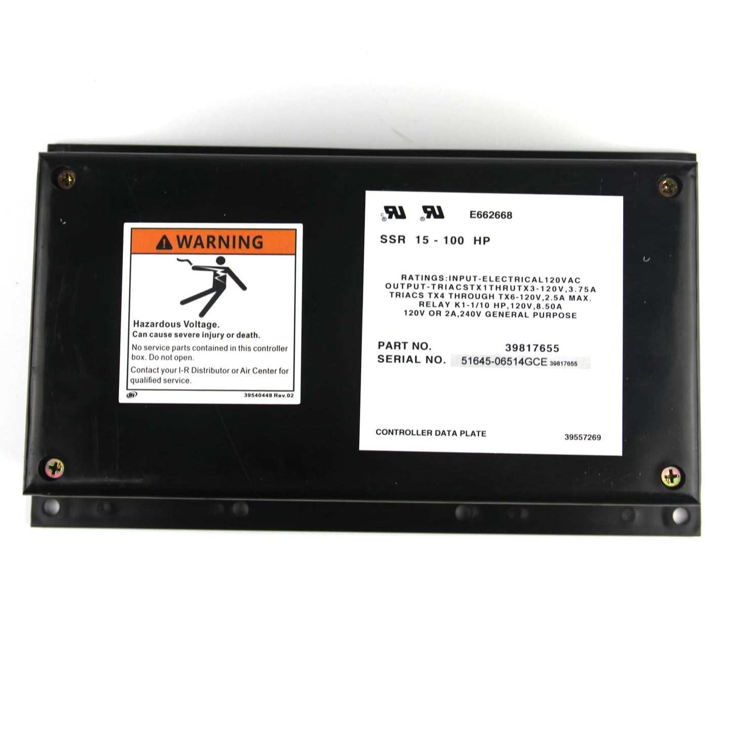 39817655 Air Compressor Controller Compatible with Ingersoll RAND SSR15-100HP 39817655 Intellisys Compressor