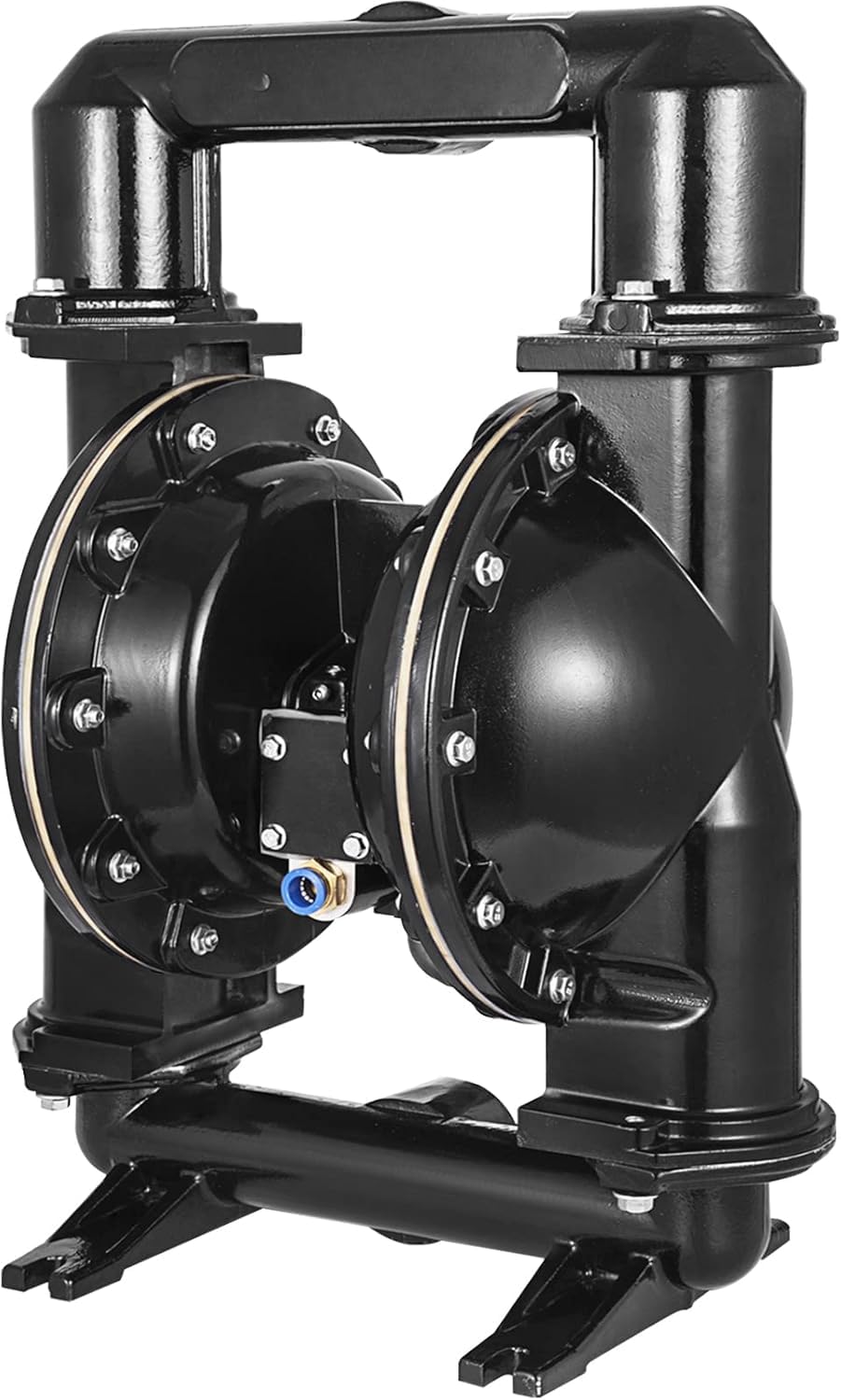 VEVOR Air-Operated Double Diaphragm Pump, 2 inch Inlet & Outlet, Aluminum Alloy Body, 75 GPM & Max 120PSI, Nitrile Diaphragm Transfer Pump for Petroleum, Diesel, Oil and Low Viscosity Fluids