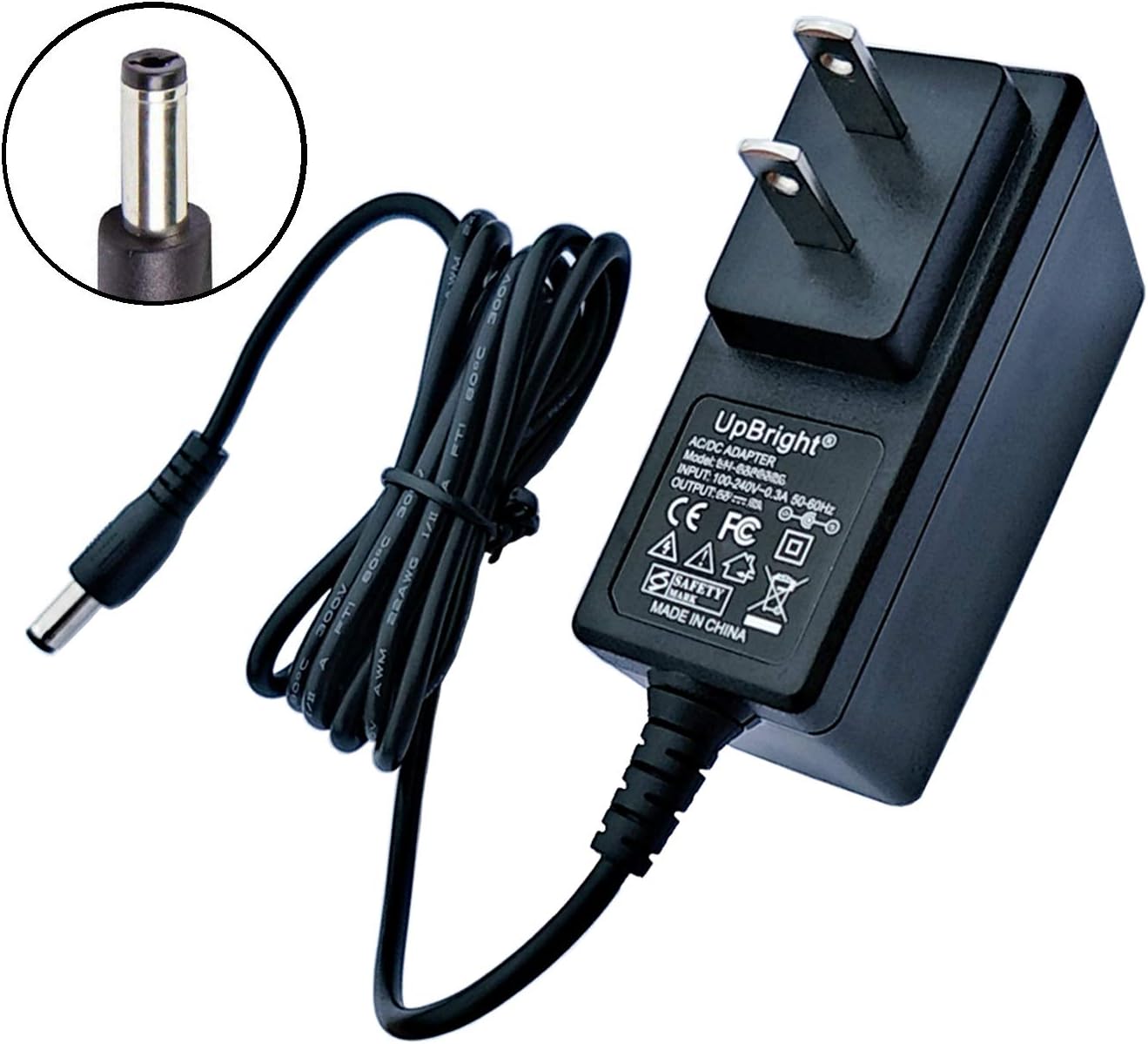 UPBRIGHT 20V 370mA P9300C P9300 20VDC 0.37A 20.0V AC/DC Adapter Compatible with OttLite Natural Daylight Flex Floor LED