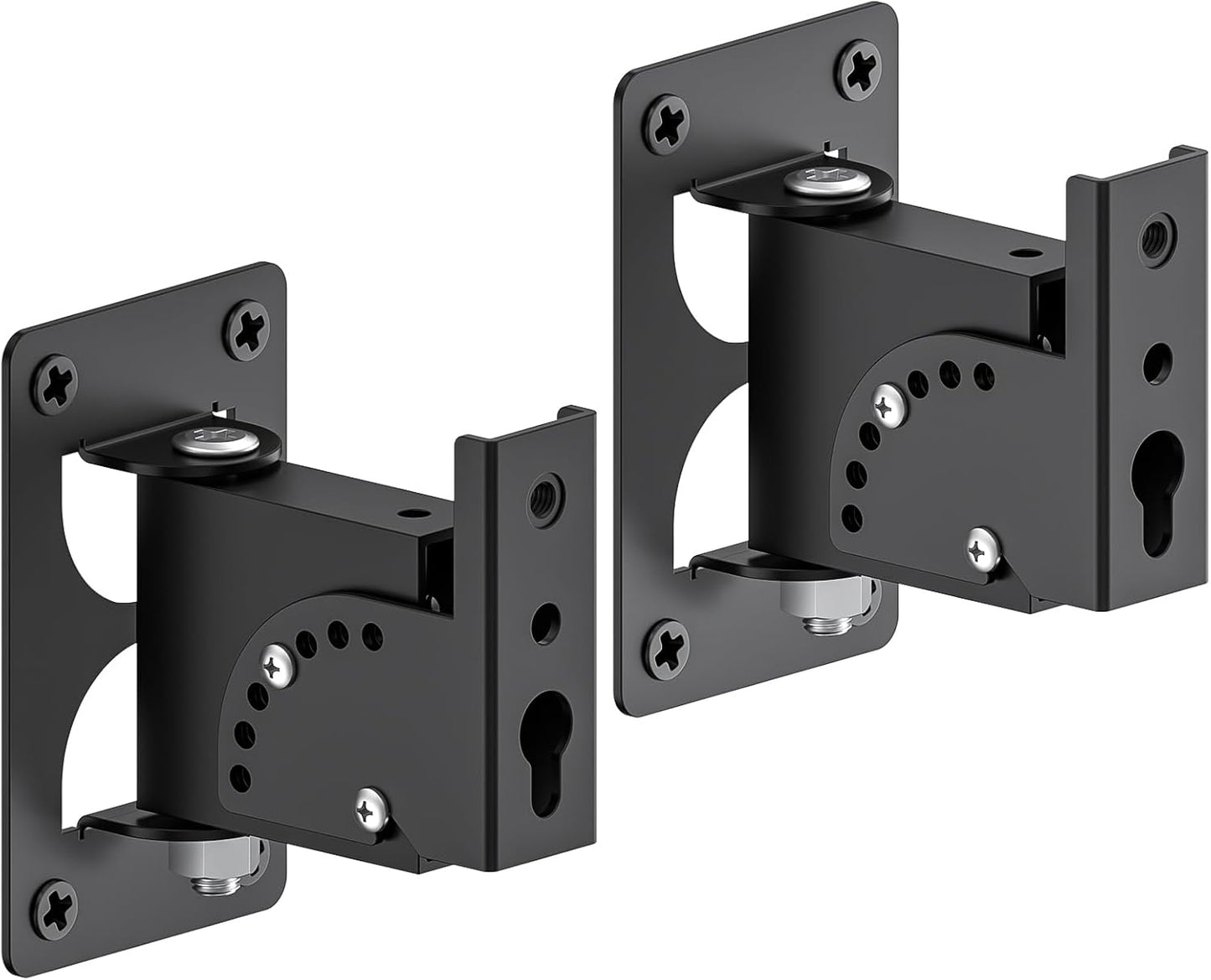 Rimous 30lbs, 2 Pack Metal Universal Speaker Wall Mount for Surround Sound Speaker Mounts - Swivel & Tilt Adjustable