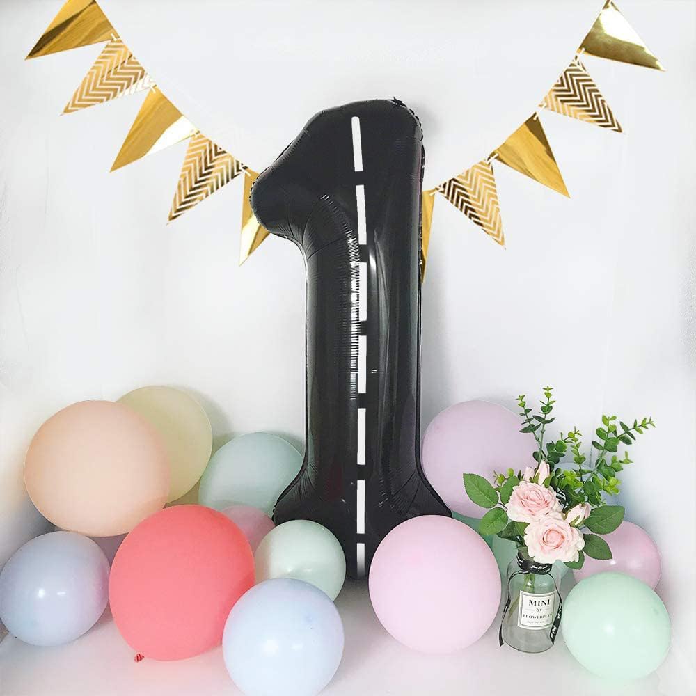 40 Inch Number 8 Balloon - Black 8th Birthday Decorations | Perfect for Men, Boys, Weddings & Graduations