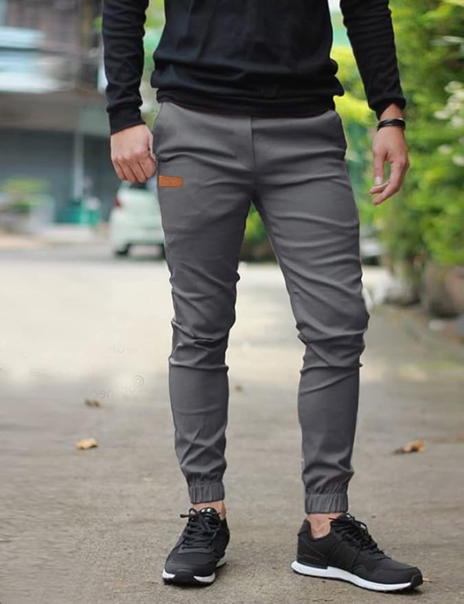 Men Joggers Chino Cargo Pants Hiking Outdoor Recreation Pants Twill Fitness Track Jogging Pants Casual Cotton Pants