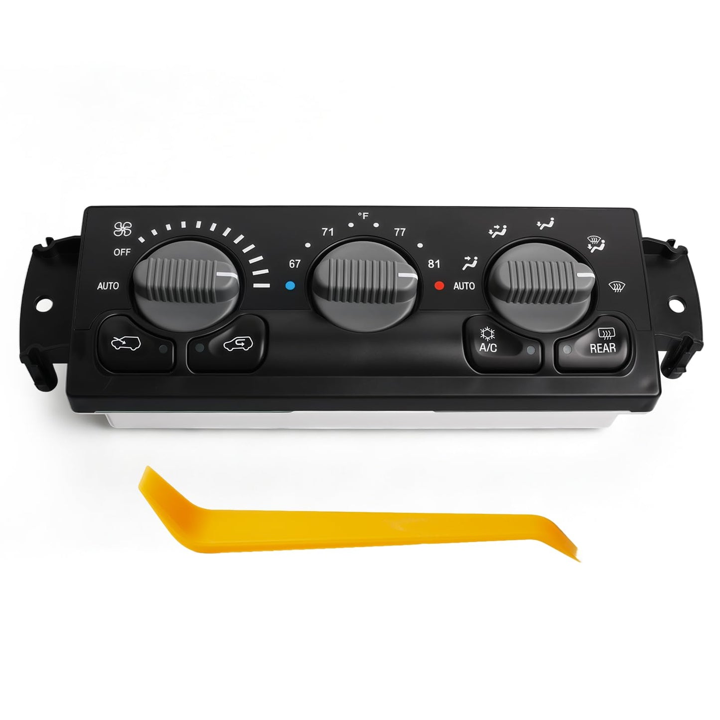 A/C Heater Climate Control Panel Compatible with Chevy Avalanche Silverado Suburban Tahoe with GMC Sierra and Yukon Temperature Control Module Replaces 599-215 15060162 12208020 15126603
