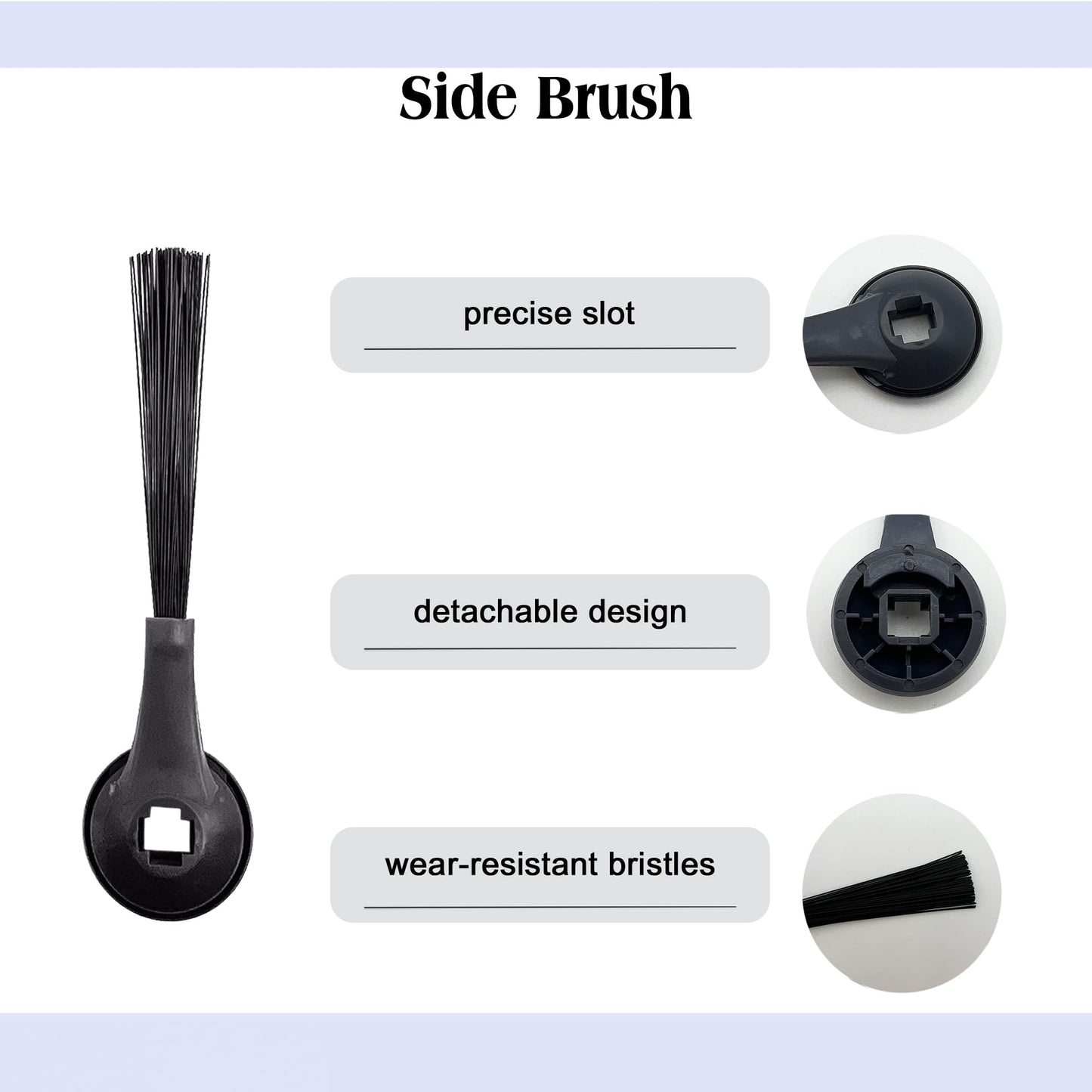 Replacement Parts for Shark Matrix Plus 2- in-1/AV2613WA Robot Vacuum Cleaner. 1 Brushroll, 2 filter cotton, 2 Black filter, 2 Orange filter,1 filter Mesh, 3 Mop Pads, 6 Side Brushes.