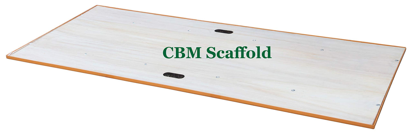 CBM Scaffold MFS Steel Framed Wood Deck 67 Inches x 29 Inches AKA Baker, Utility, Perry (w/o Hatch) Yellow