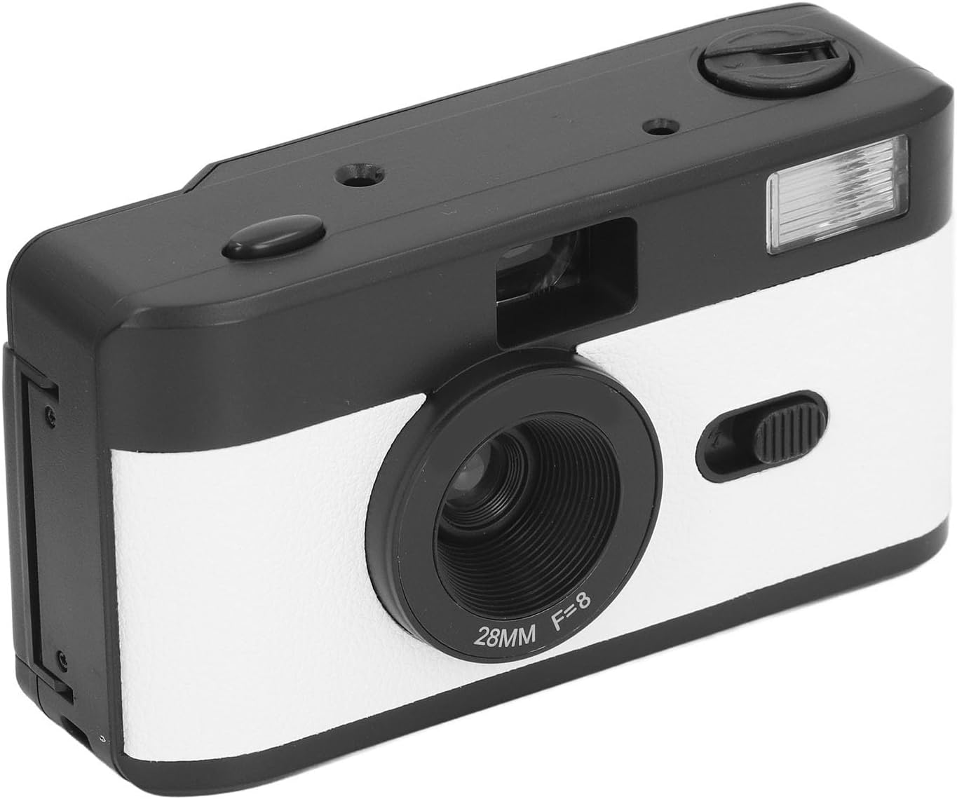 XUMIUZIY 35MM, 135 35MM 28MM F/8 1/120s Film Camera Reusable with Flash, Supports or Black and White or Color Film