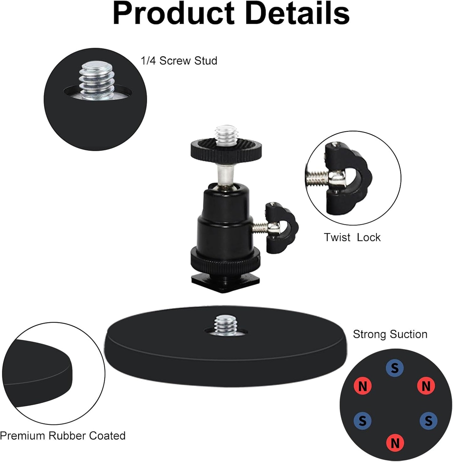 VVHOOY 2Pack Battery(2nd, 3rd), Magnetic Camera Mount Compatible with Ring Stick up Cam Ring Outdoor Cam Plus,Outdoor