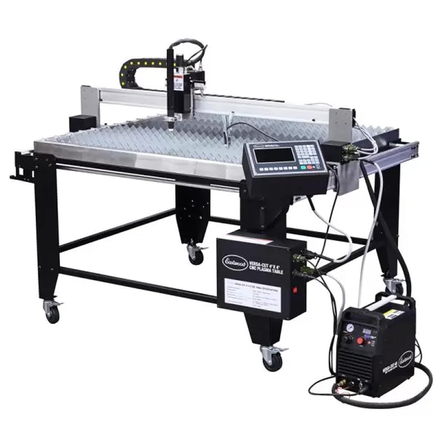 Eastwood Versa-Cut 4'X4' CNC Plasma Table With CNC Cut 40A Plasma Cutter Machine with Cutting Torch | All-in-One Professional Dual Voltage Metal Precision Cutting and Sheet Fabrication Equipment Set