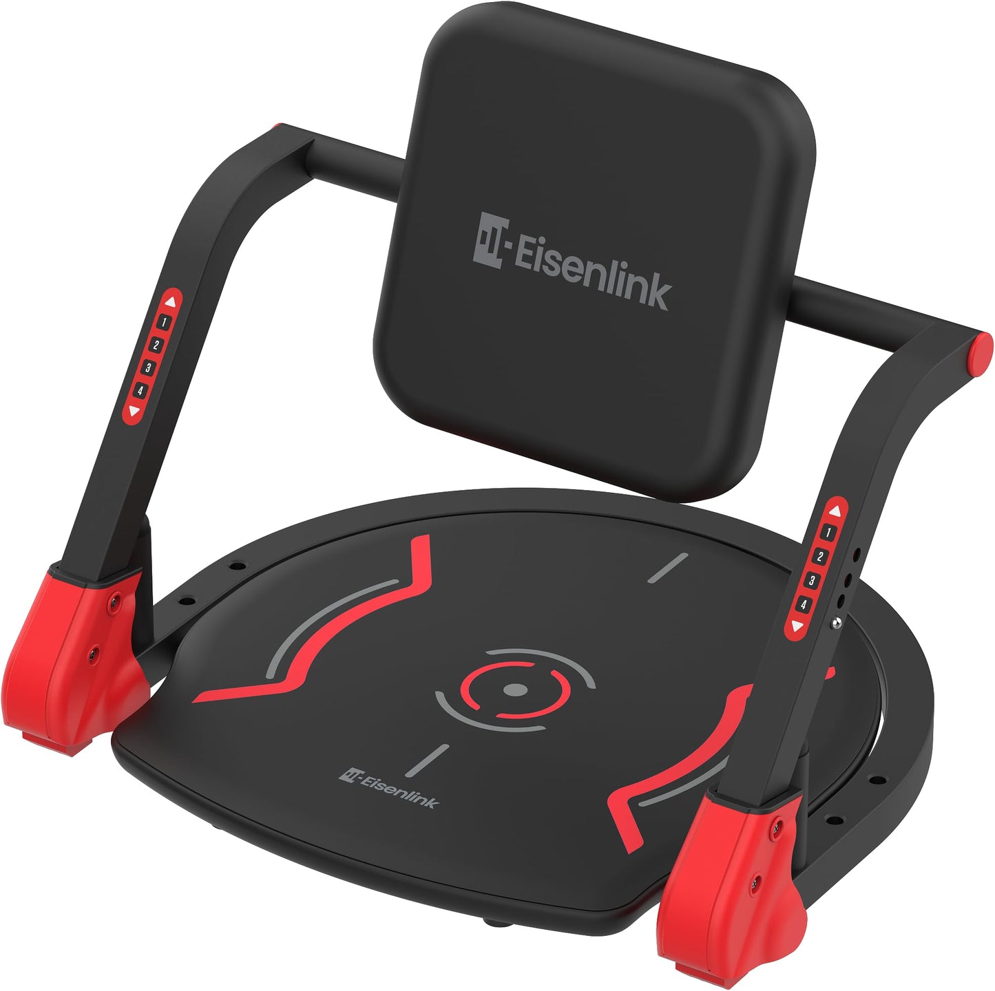Eisenlink Sit Up Exercise Equipment with 4 Adjustable Resistance Levels, Flat Backrest Ab Crunch Machine for Stomach & Core Workout, Ab Machine, Ab Trainer, Sit Up Machine for Home Gym Men & Women
