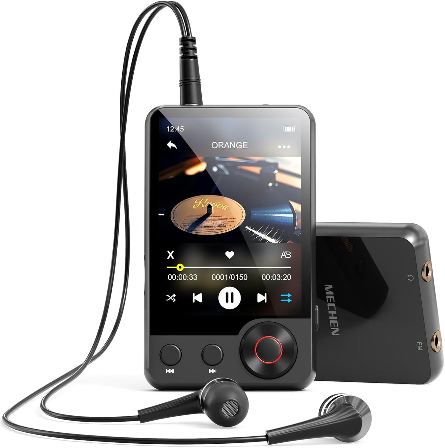 MECHEN 128GB MP3 D53 MP3 2.4" MP3 512GB Player with Bluetooth - Portable Touch Screen Music Player with HiFi Speaker