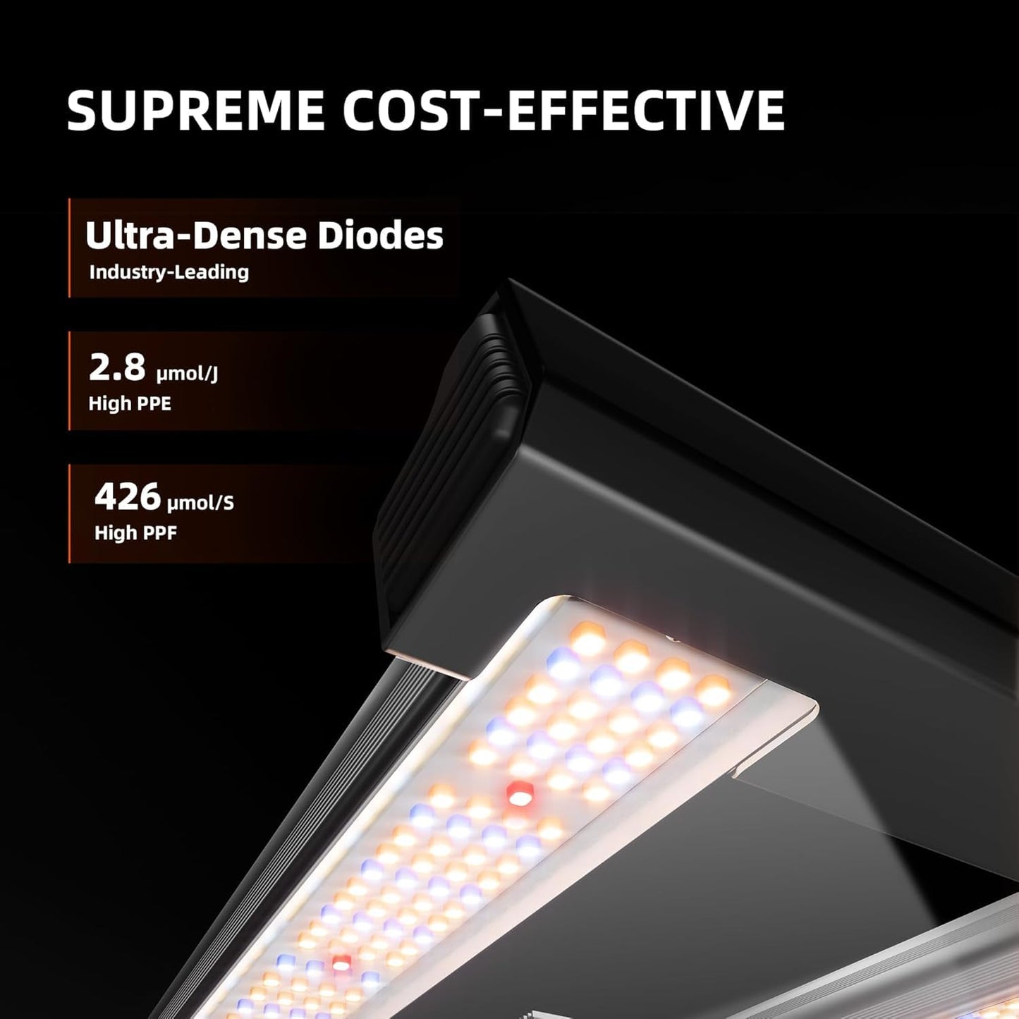 Spider Farmer Grow Tent Kit 2.3X2.3ft Complete System, G1500 150W Full Spectrum Bar Style LED Grow Light 28"X28"X63" Indoor 1680D Mylar Tent with 4" Ventilation System with GGS Controller