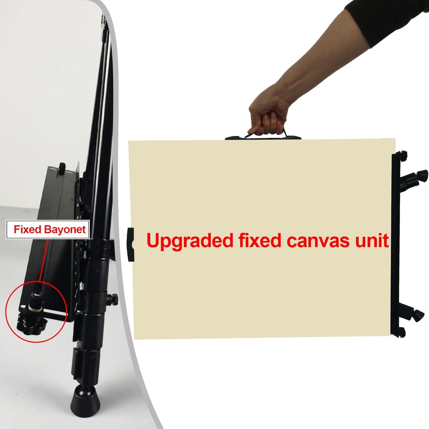 Skiennix Adjustable Art Easel - 66 Inch Folding Aluminum Stand for Painting & Display | Portable Heavy-Duty Design