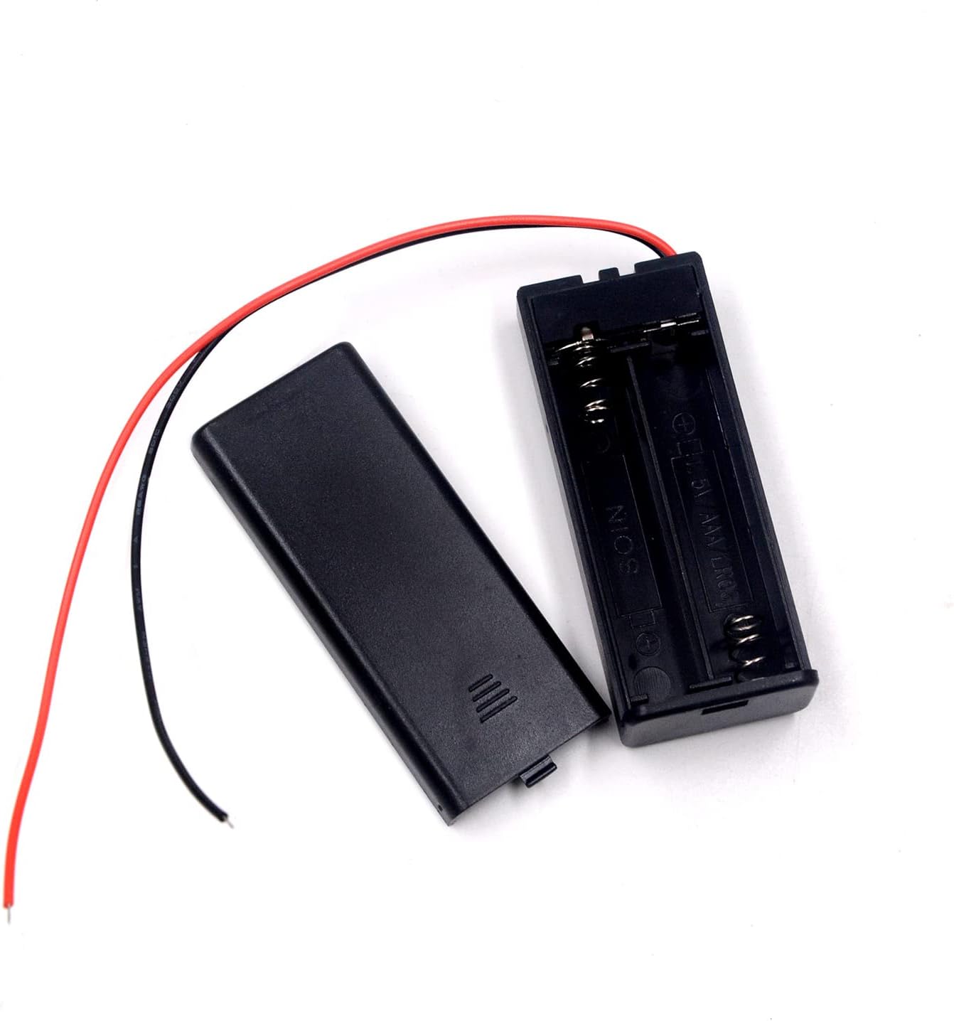 LampVPath (Pack 3 2 2 1.5V of AAA Battery Holder with Switch, x AAA Battery Holder Case with Wire Leads and ON/Off