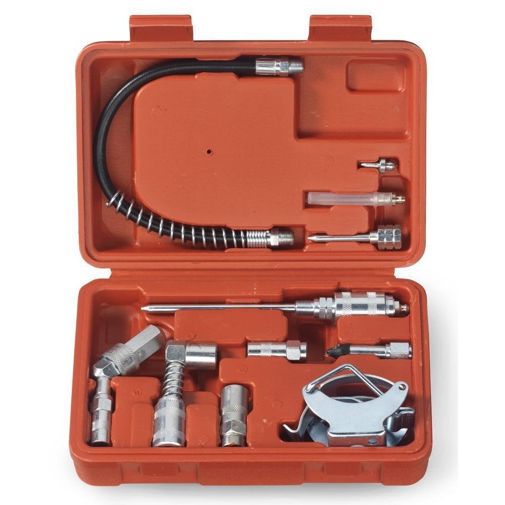 Tooluxe 61077L Multi-Function Grease Gun and Lubrication Accessory Kit