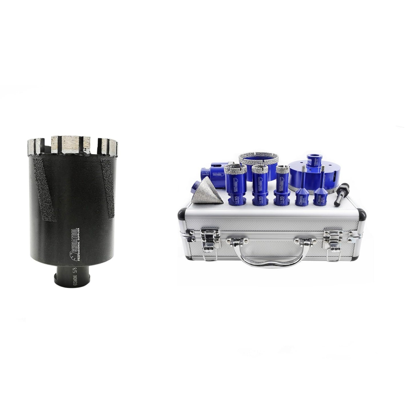 SHDIATOOL Diamond Core Drill Bits for Hard Stone Concrete Marble Granite Brick Laser Welded Dry or Wet Hole Saws