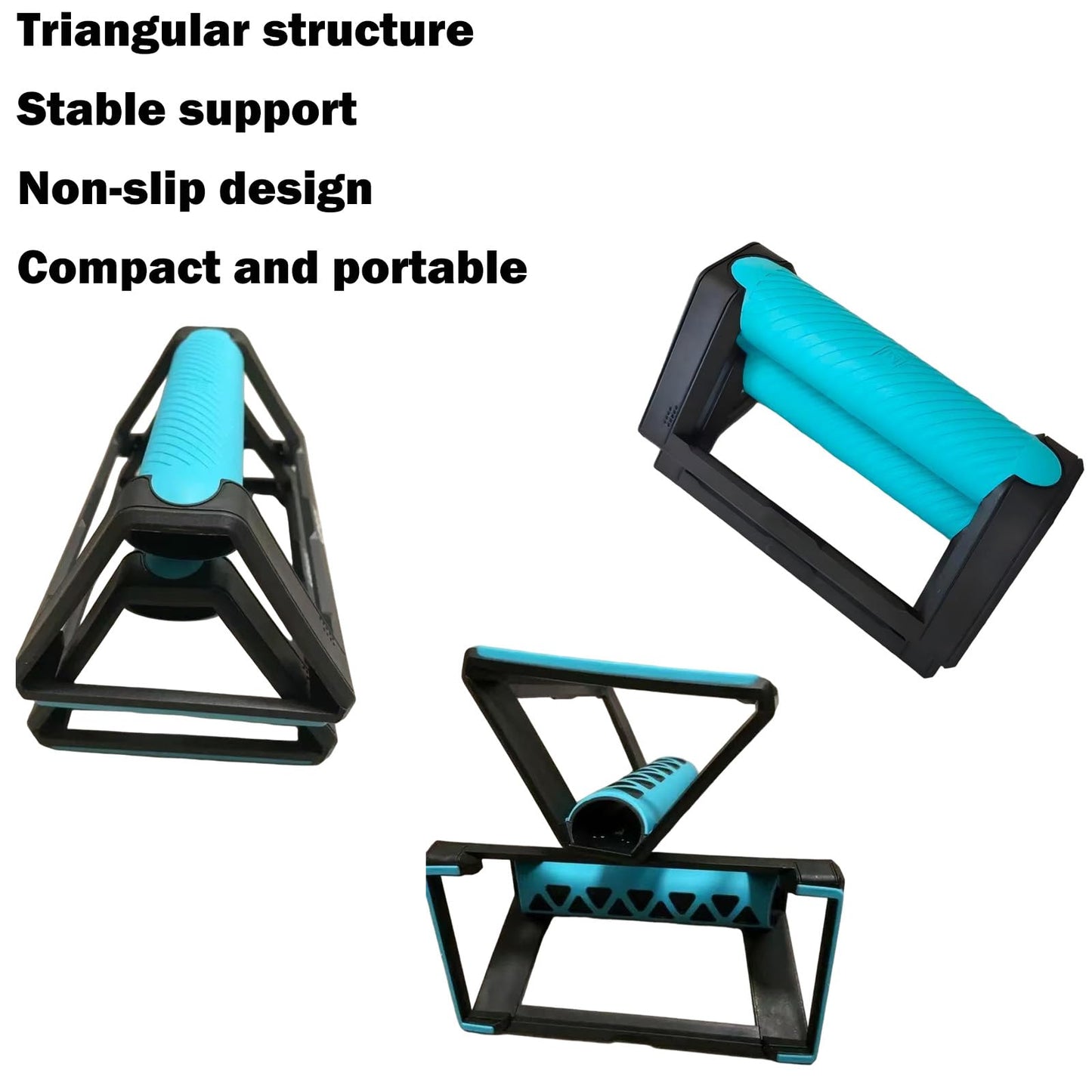 iLIZBay Push Up Bars for Home Workout, Triangular Stable Support with Wrist Protection & Anti-Slip Base, Strength Training Handles for Men and Women, Pushup Stands for Chest Arm Exercise -1 Pair