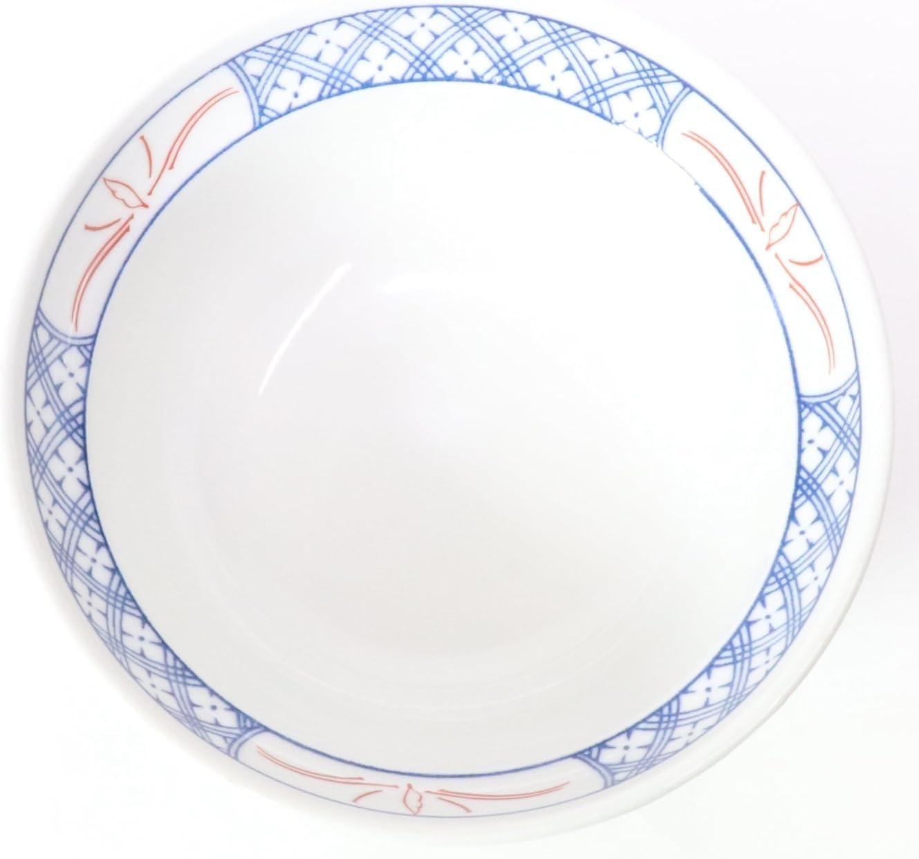 セトモノホンポ(Setomonohonpo) Japanese 6.2 Inches Diameter Porcelain Nishiki Botan Donburi Ramen Noodle Soup Rice Bowl with Lid
