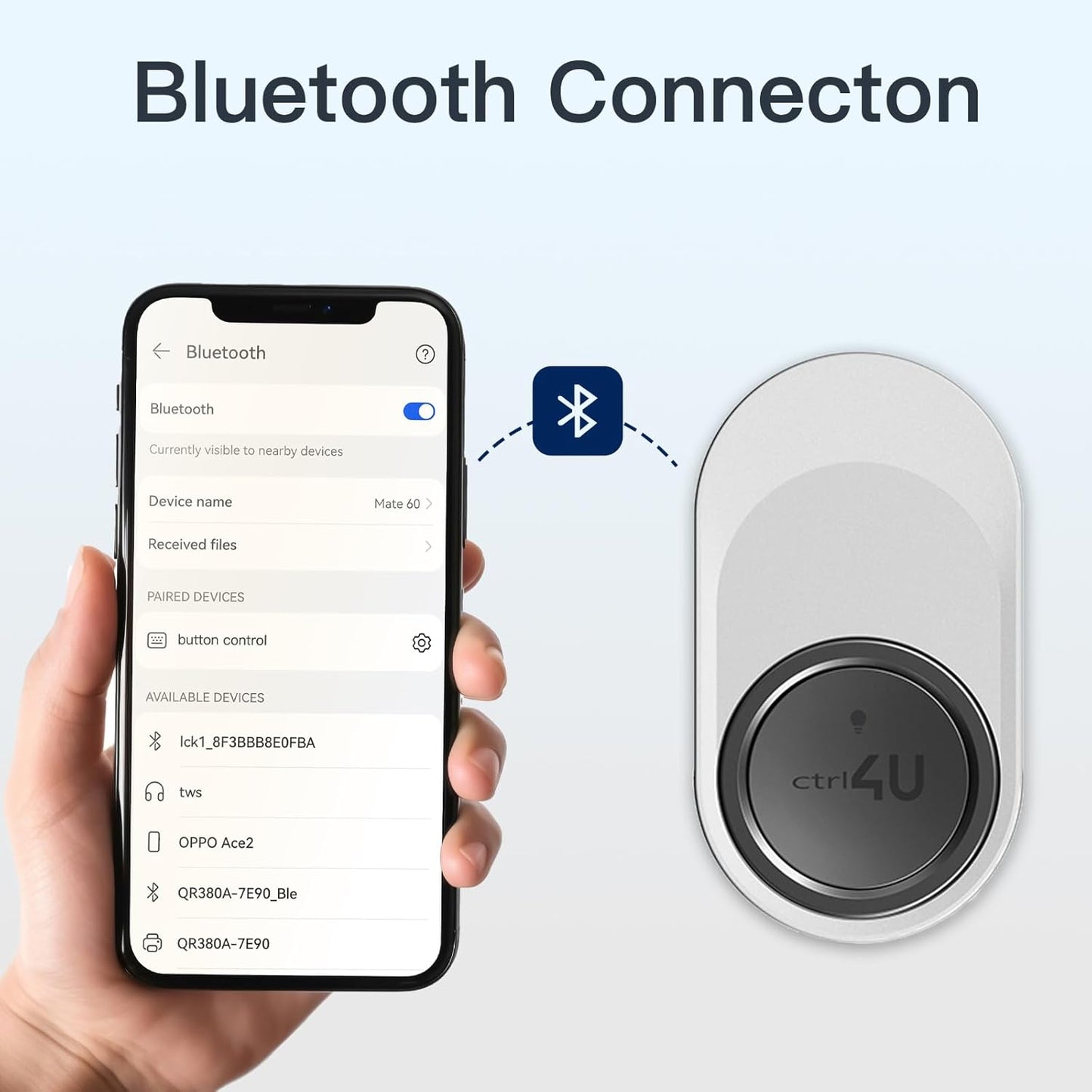 Generic Camera Remote Control,Bluetooth Hand-Free Button,Compatible with iPhone&Android,Wireless Music Controller