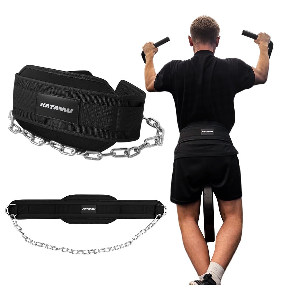 Katamu Black USPA & IPL Approved Lever Belt — Premium 10mm and 13mm Leather Powerlifting Belt for Men and Women, Steel Lever Buckle, 4 Inch Back Support for Deadlifts