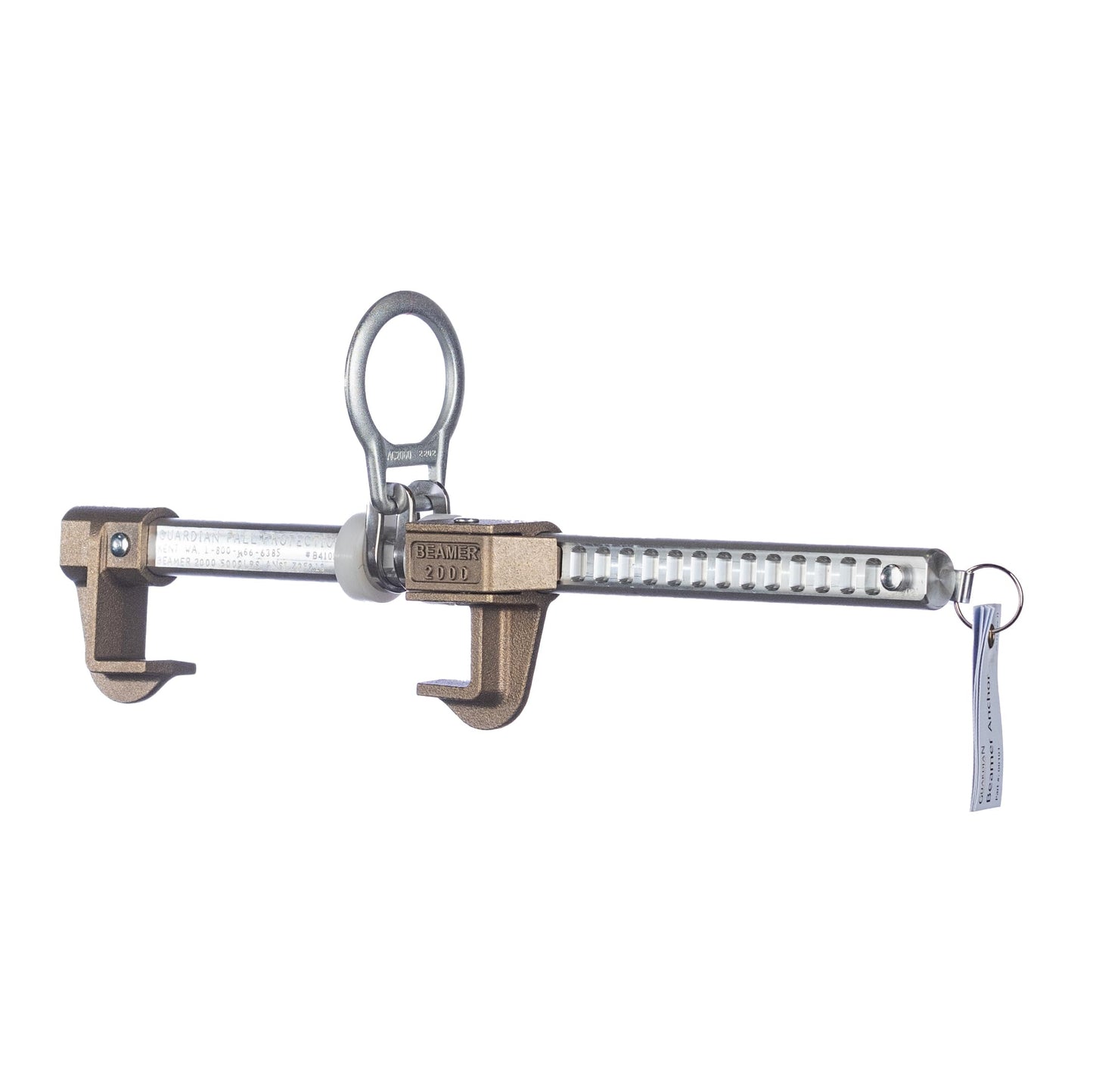 Guardian 00103 Beamer 2000 | Horizontal Beam Anchor | Fits 6 to 16 Inch Beams up to 1.25 Inches Thick | Tool Free Installation | OSHA and ANSI Compliant