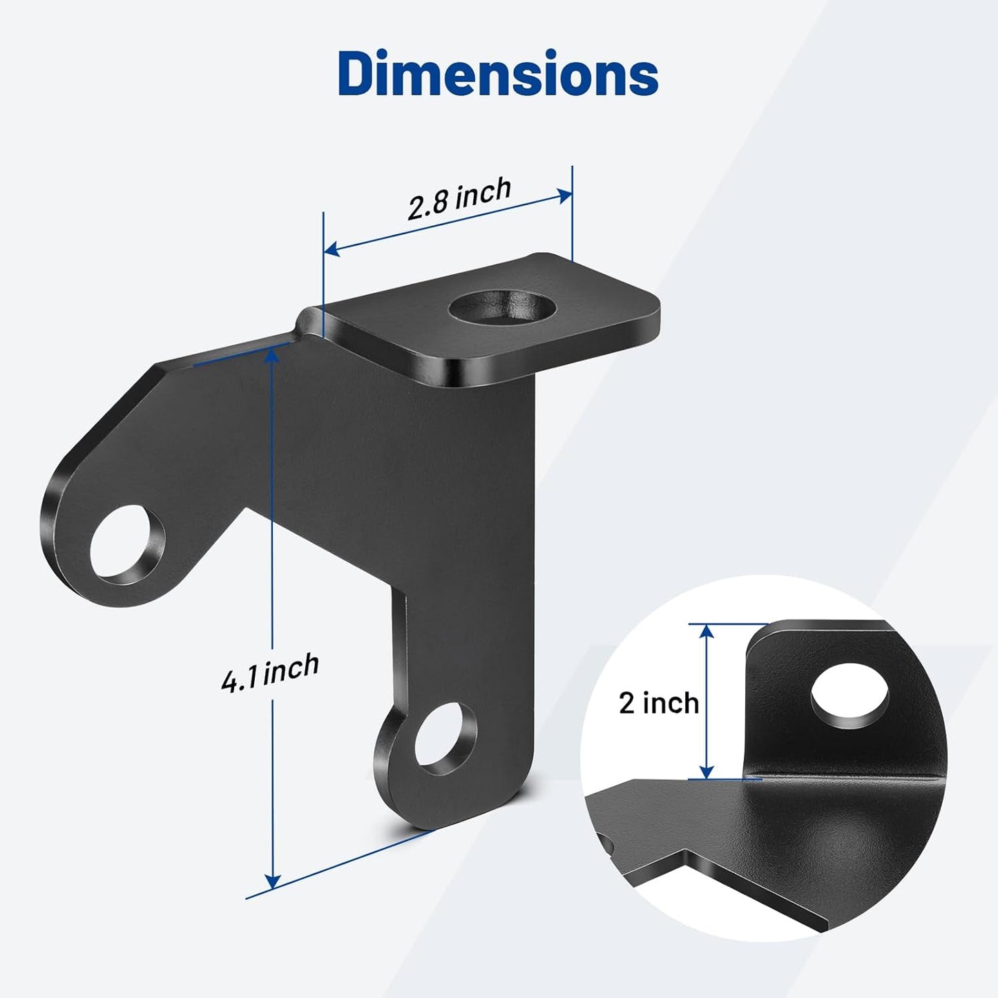Anina 2007-2018 CB Antenna Spare Tire Mount for Jeep Car Antenna Spare Tire Bracket Compatible with Jeep JK Wrangler