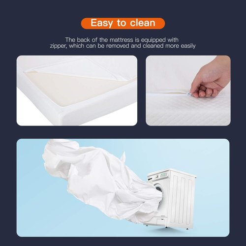 FDW 8-Inch Gel Memory Foam Mattress - Medium Firm | Pressure Relief & Cooling | White Bed in a Box