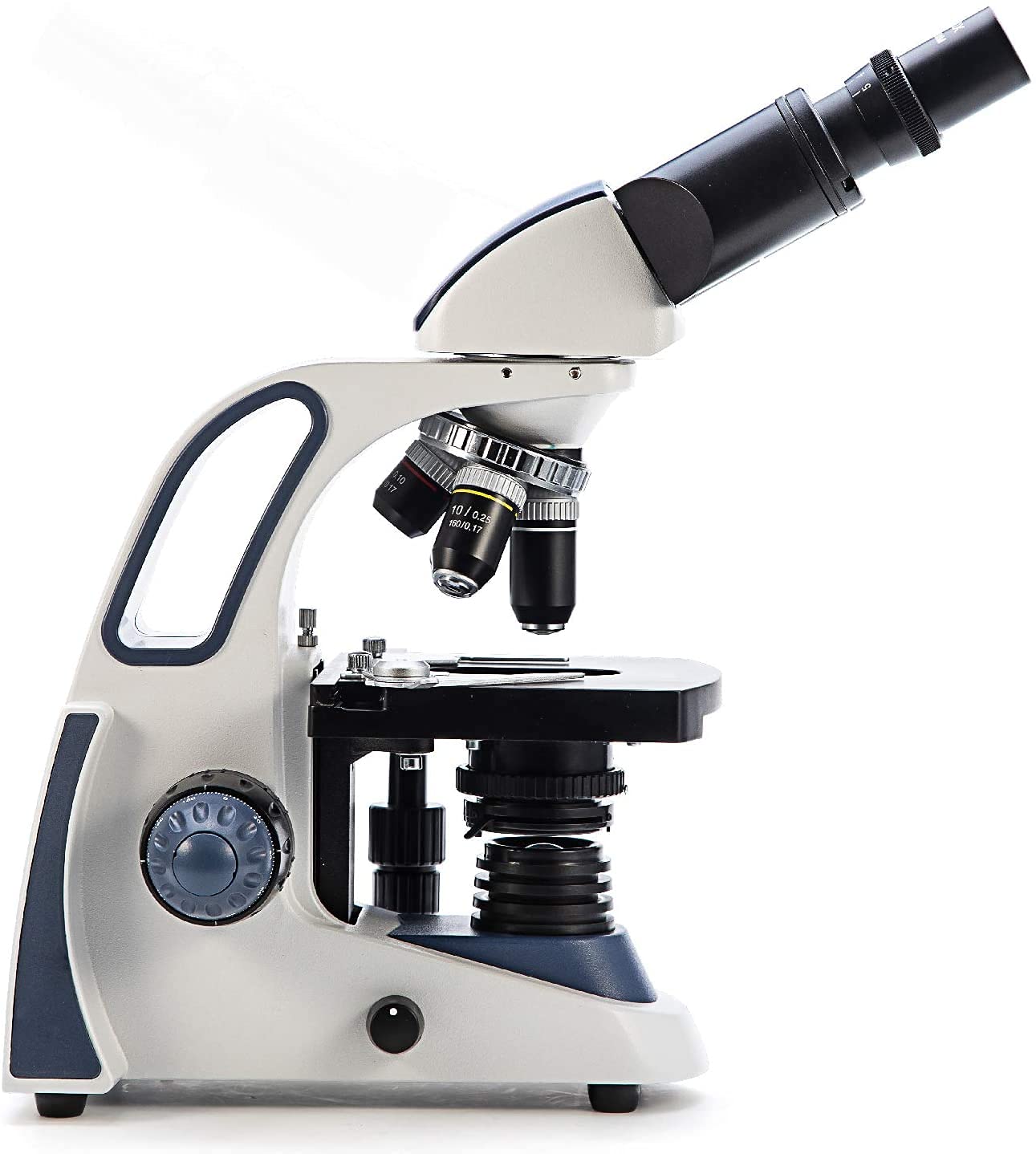 SWIFT SW380B 40X-2500X Magnification, Siedentopf Head, Research-Grade Binocular Compound Lab Microscope with Wide-Field 10X and 25X Eyepieces, Mechanical Stage, Ultra-Precise Focusing