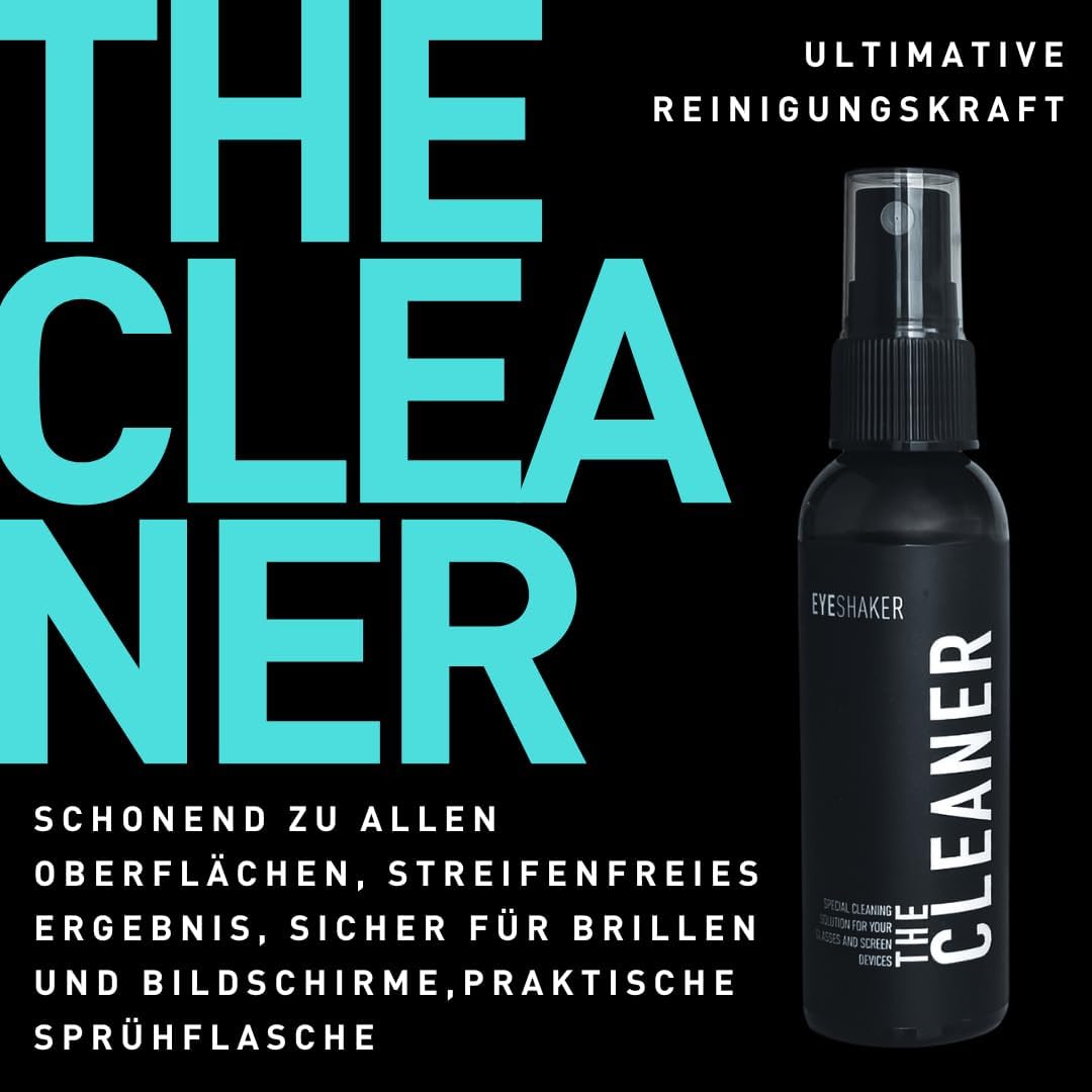 Eyeshaker Set Screen Cleaning with Microfiber Cloth Cleaning Solution and Spray Bottle - Display Cleaner for LCD, LED
