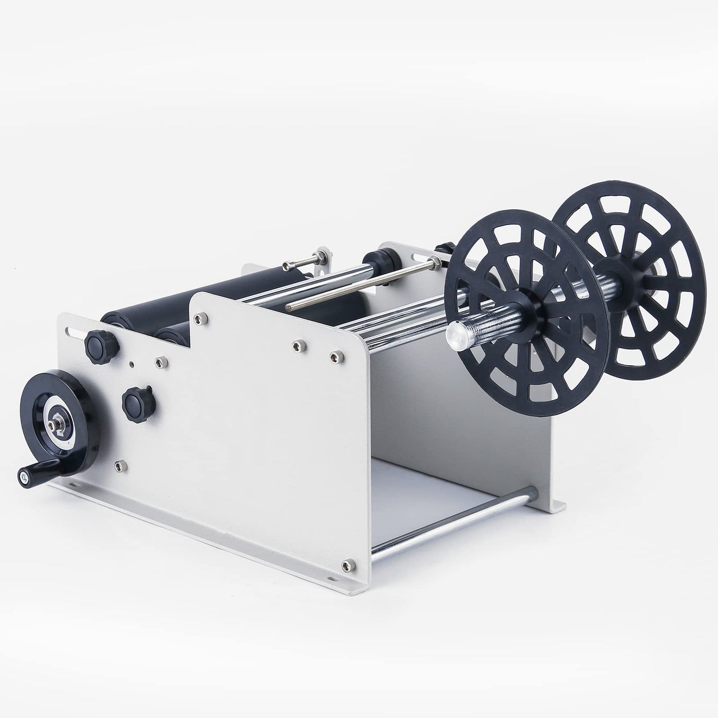 Sumeve Manual Round Labeling Machine, Bottle Label Applicator for Round Bottles(White)