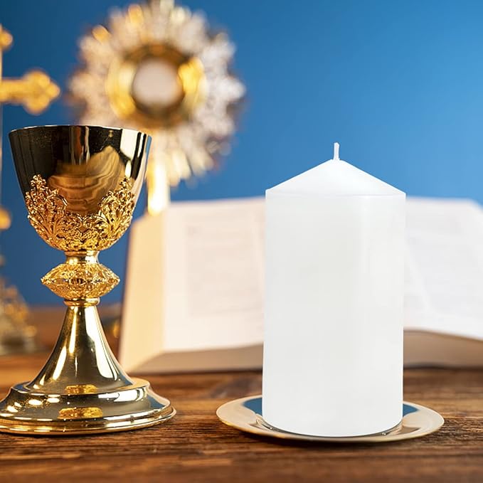 Pillar Candles 3 x 4, 6, and 8 inches, Large Handmade Candles Set of 3, Decorative Candles for Wedding, Home Decoration, Dinner, Church, Multiple Colors Available