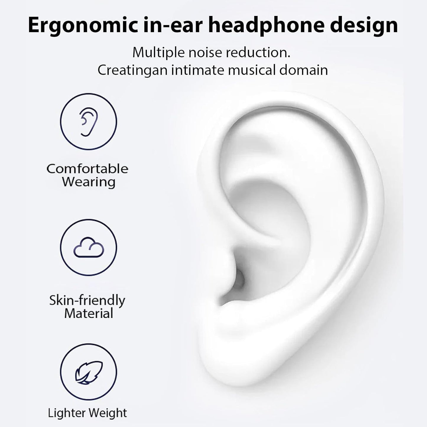 Xiirai 3.5mm 2-Pack in-Ear Headphones for Women and Men, Headphones with Mic, Noise Isolating in-Ear Earphones