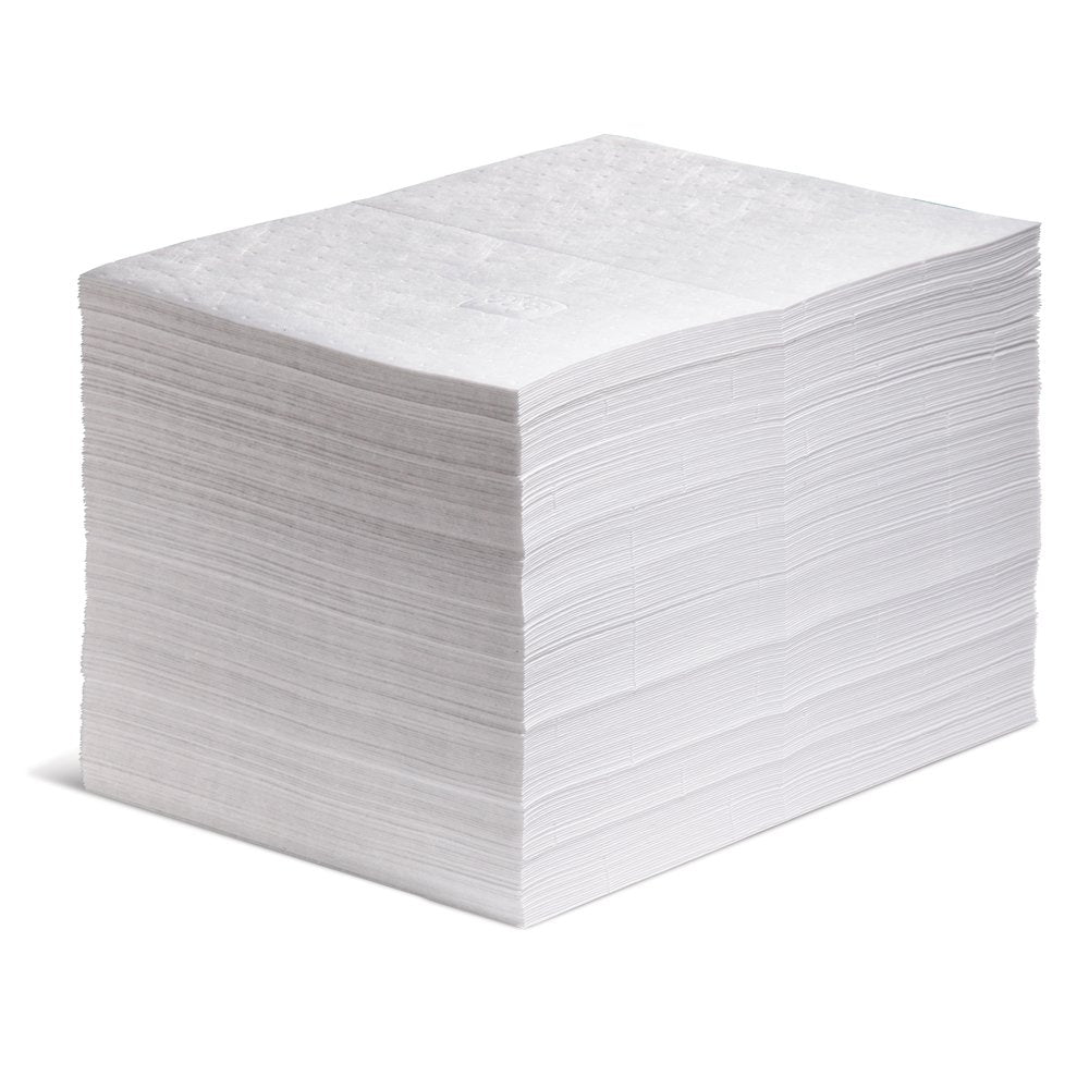 PIG Oil Mat - Oil-Only Absorbent Mat Pad - 200 Pads per Bag - 15" x 20" Pad - Absorbs up to 14 Ounces per Pad - MAT423