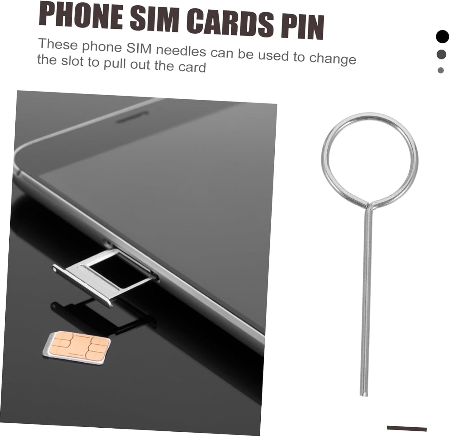 300pcs Set Sim Card Ejector Tool for Smartphones - Easy Tray Opening Accessories