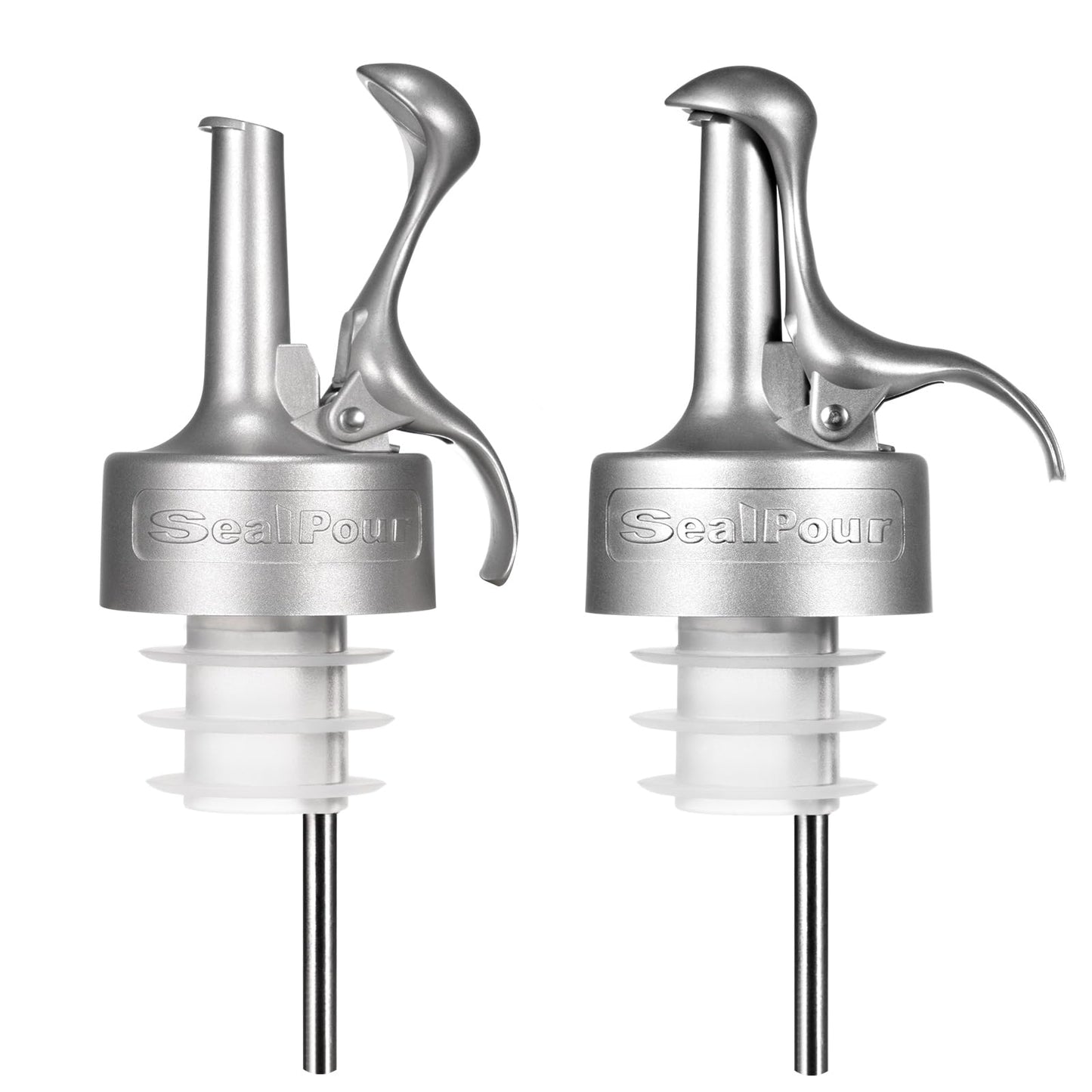 Liquor Pour Spouts, Liquor Bottle Pourer Spouts, Alcohol Pour Spouts,Bar Pour Spouts,Suitable for Alcohol, Beverage, Vinegar, Wine for Bar Accessories-2Pcs