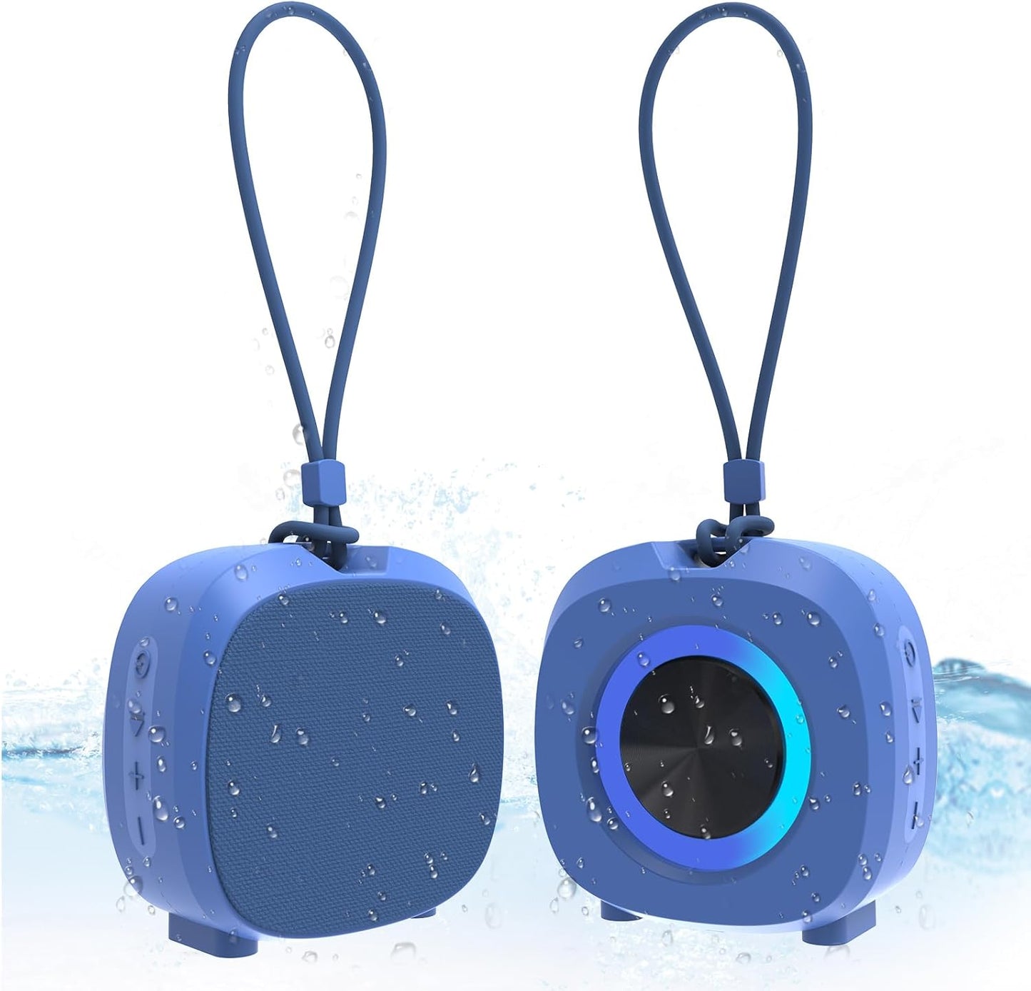 WUIUHOU IPX5 Sound,15 Portable Bluetooth Speakers, RGB Lights TWS SpeakersWireless Waterproof Mini Speaker with Loud