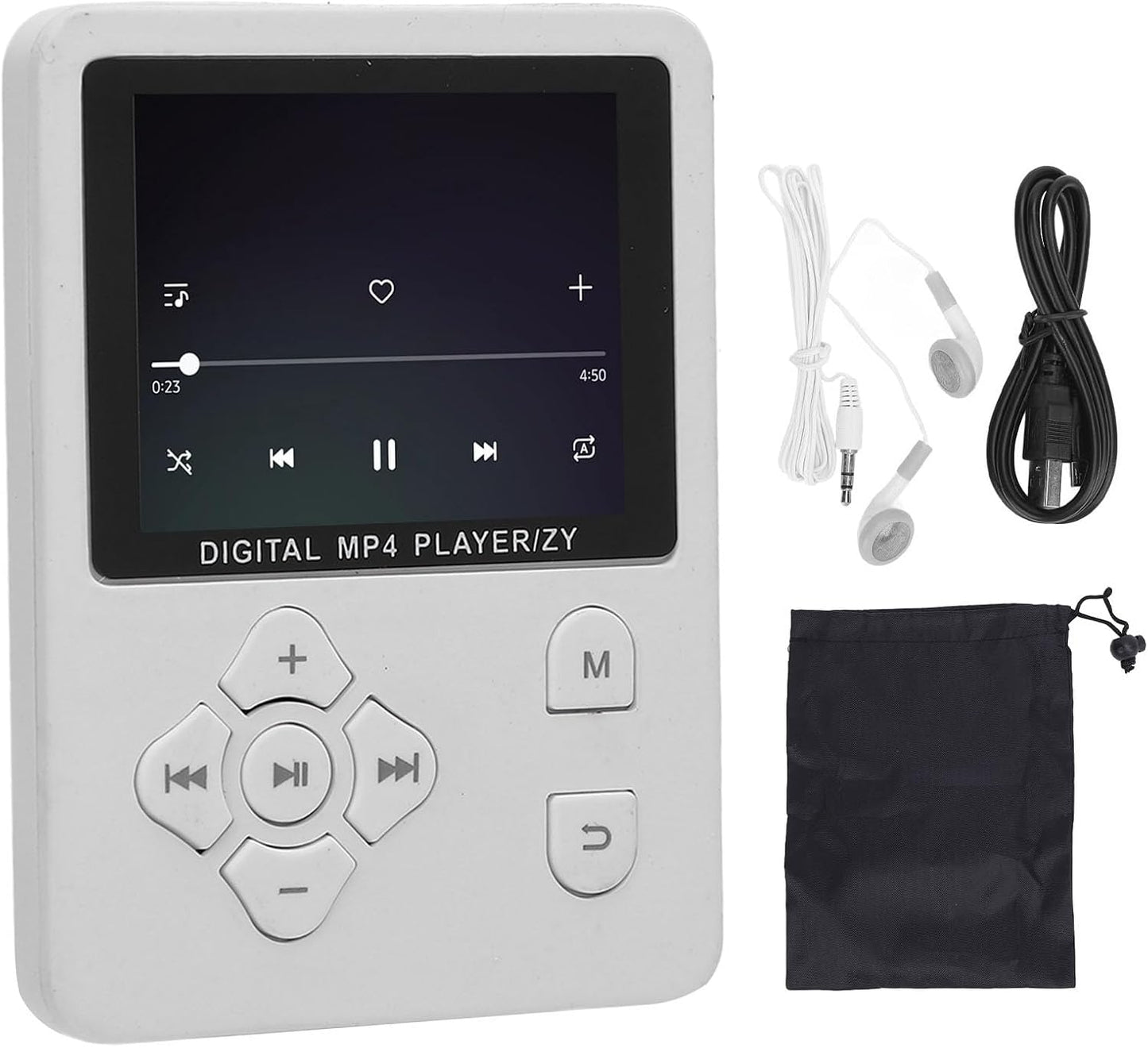 Bewinner MP3 5.0 Player with Bluetooth & SD Card Slot - HiFi Sound Radio Voice Recorder eBook for Sports Running